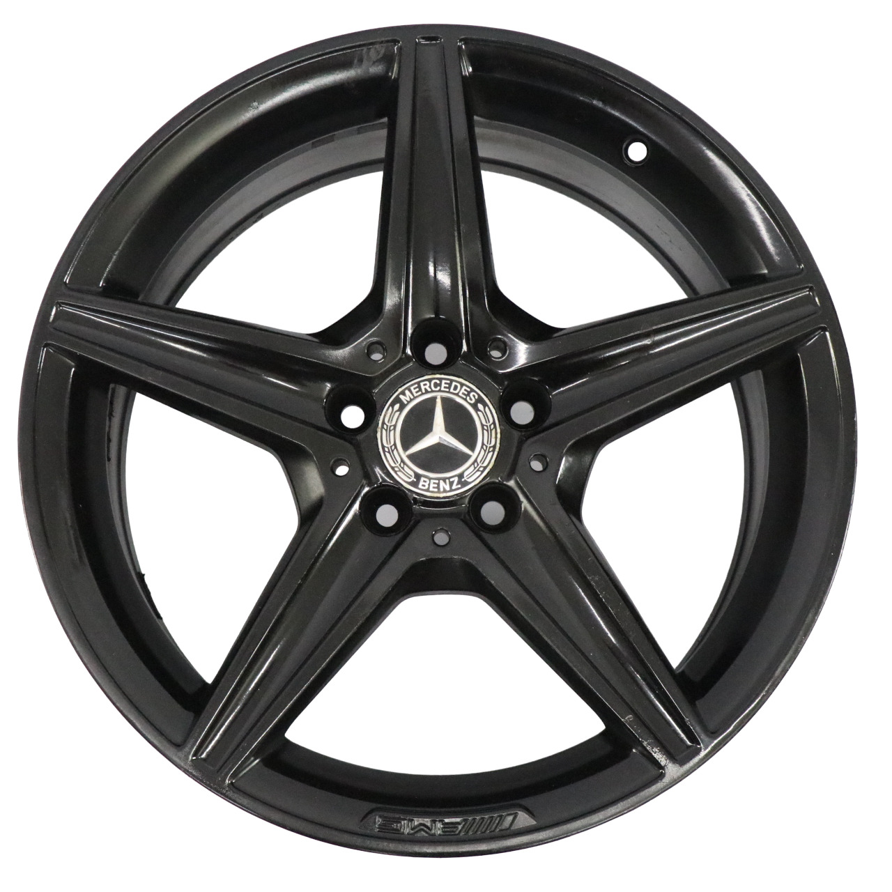 Mercedes W205 Black AMG Alloy Wheel Rim 5 Spoke 18" 8,5J ET:49 A2054011200