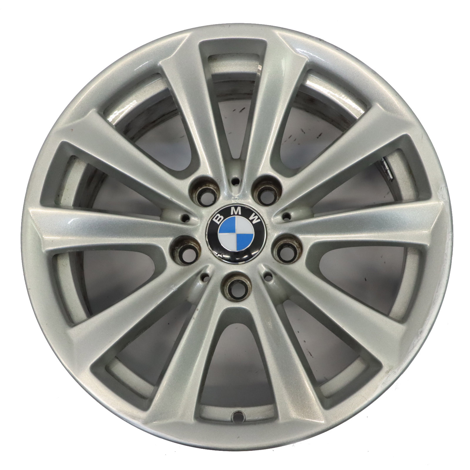 BMW F10 F11 F12 Silver Alloy Wheel Rim 17" V Spoke 236 8J ET:30 6780720