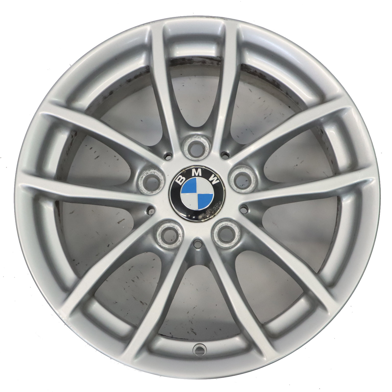 BMW F20 F21 F22 F23 Silver Wheel Alloy Rim 16" 7J ET:40 6796202 V-Spoke 378