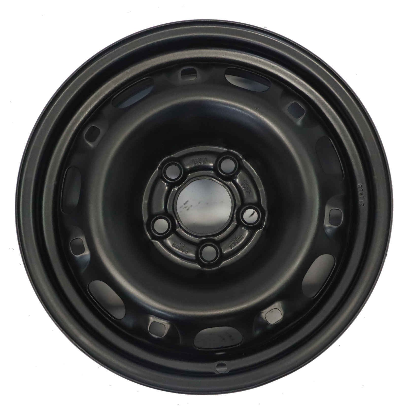 VW Volkswagen Polo Fox Black Steel Wheel Rim 14" 8J ET:43 6Q0601027P