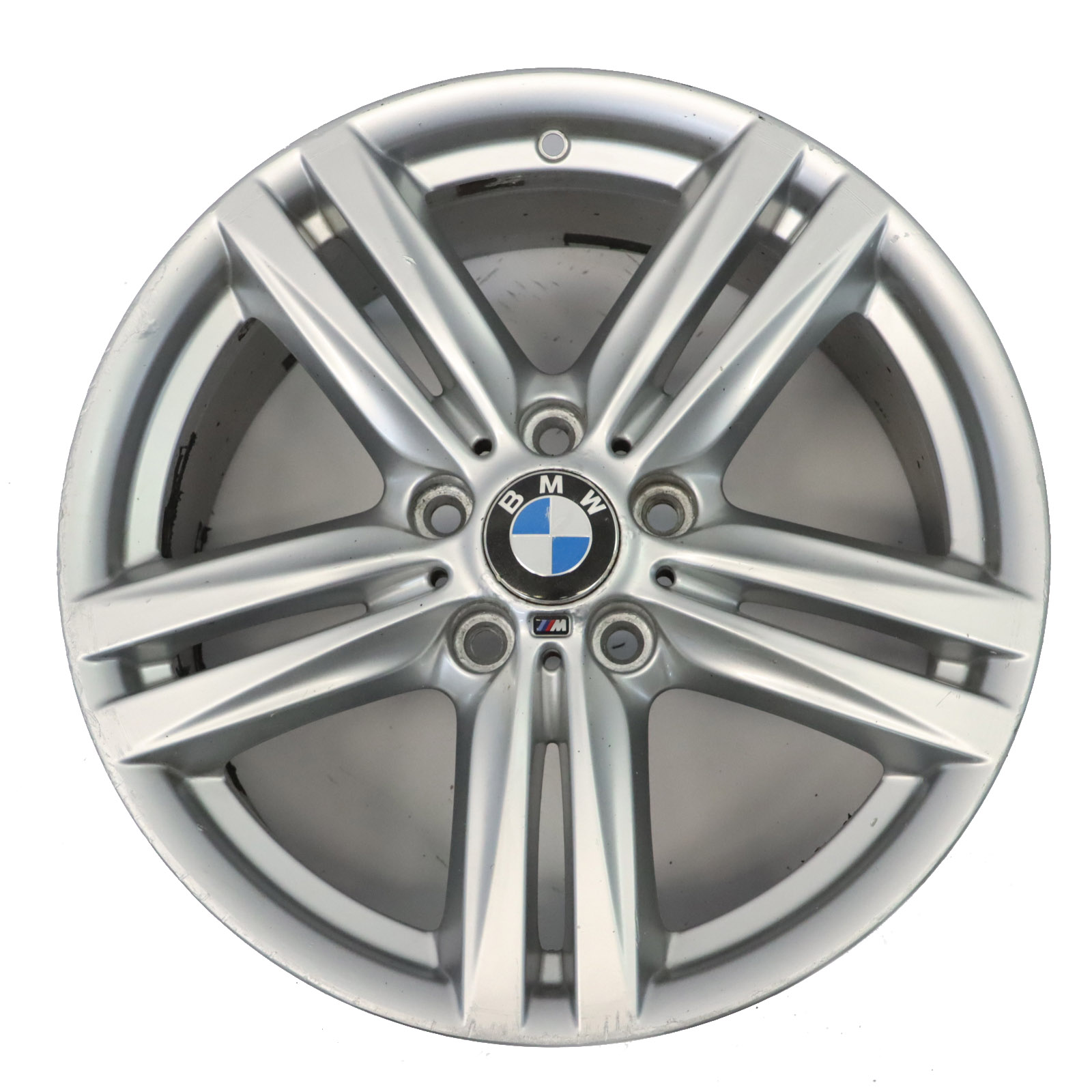 BMW F20 F21 Srebrna Felga Aluminiowa 18" 8J ET:52 7845853 M Star Spoke 386