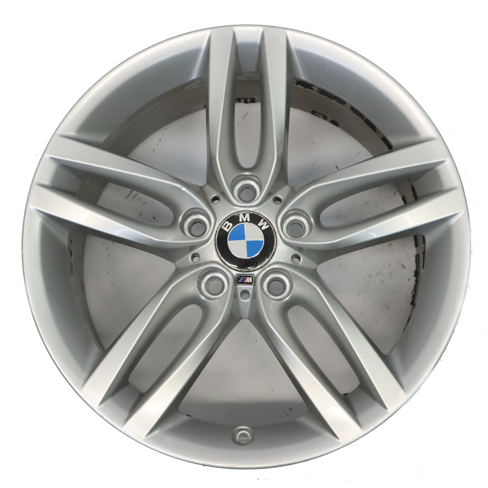 BMW F20 F21 Rear Silver Alloy Wheel Rim 18" 8J ET:52 M Double Spoke 461 7846785