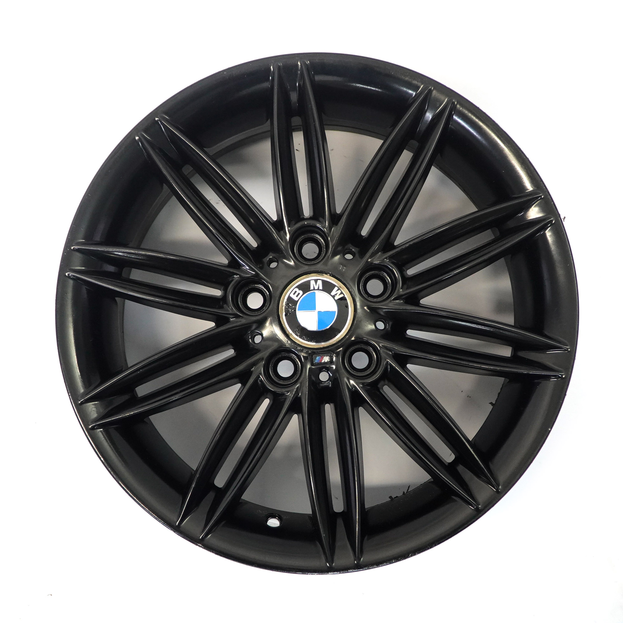 BMW E81 E82 E87 E88 Czarna Felga Aluminiowa 17" 7J ET:47 M Double Spoke 207