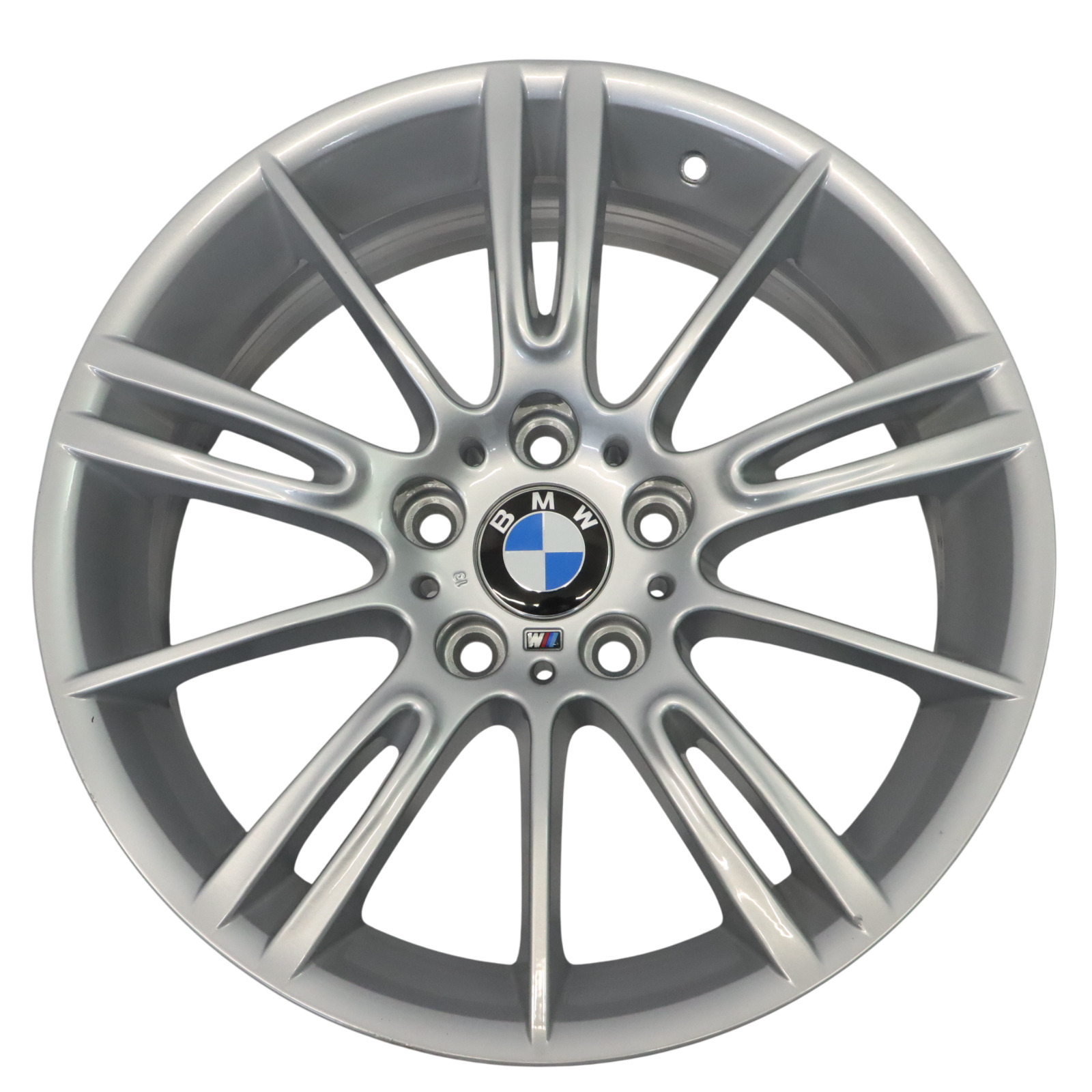 BMW E90 E91 E92 Srebrna Felga Aluminiowa 18" ET:34 8J M Spider Spoke 193