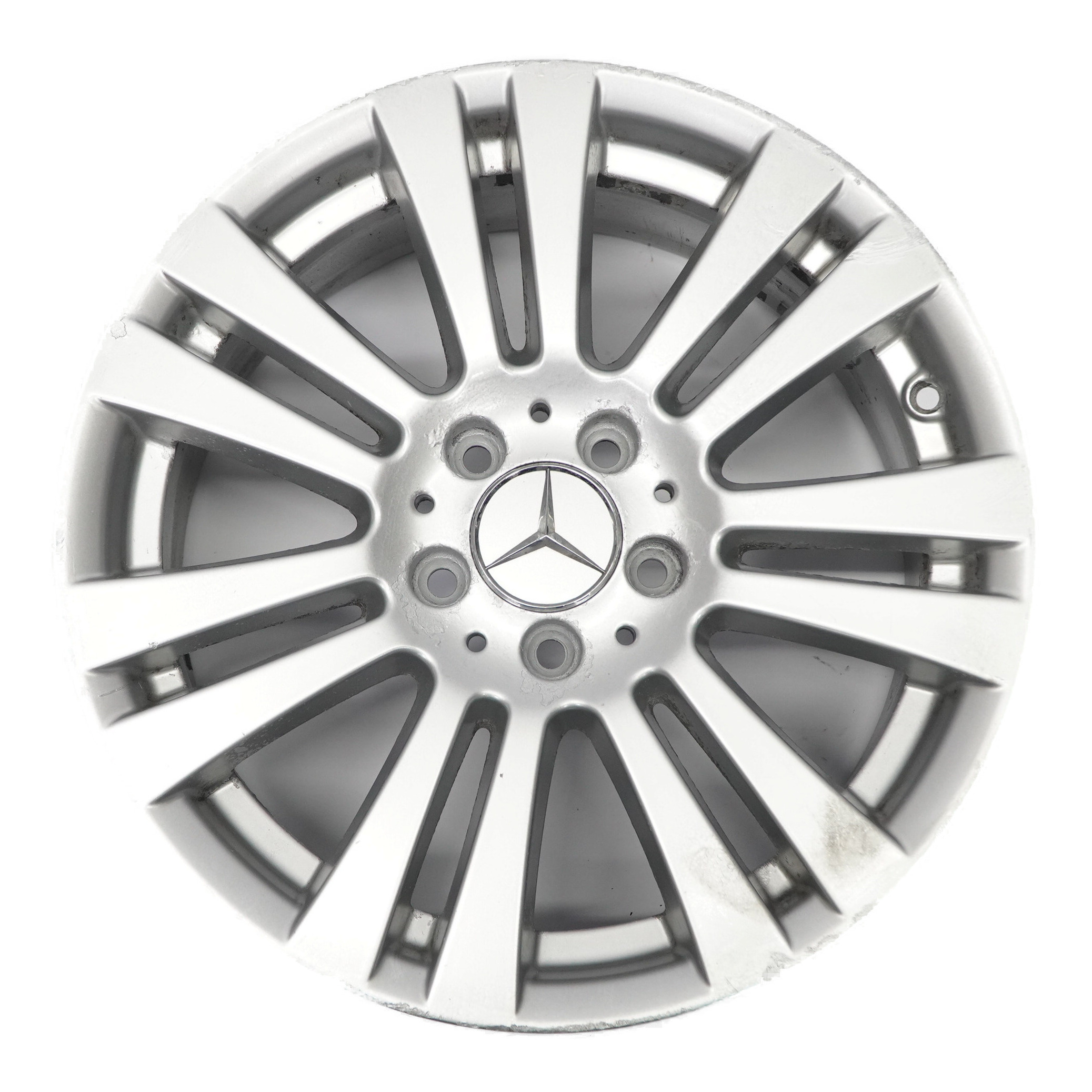 Mercedes W204 7 Double Spoke Silver Alloy Wheel Rim 17" 7,5J ET:47 A2044017402