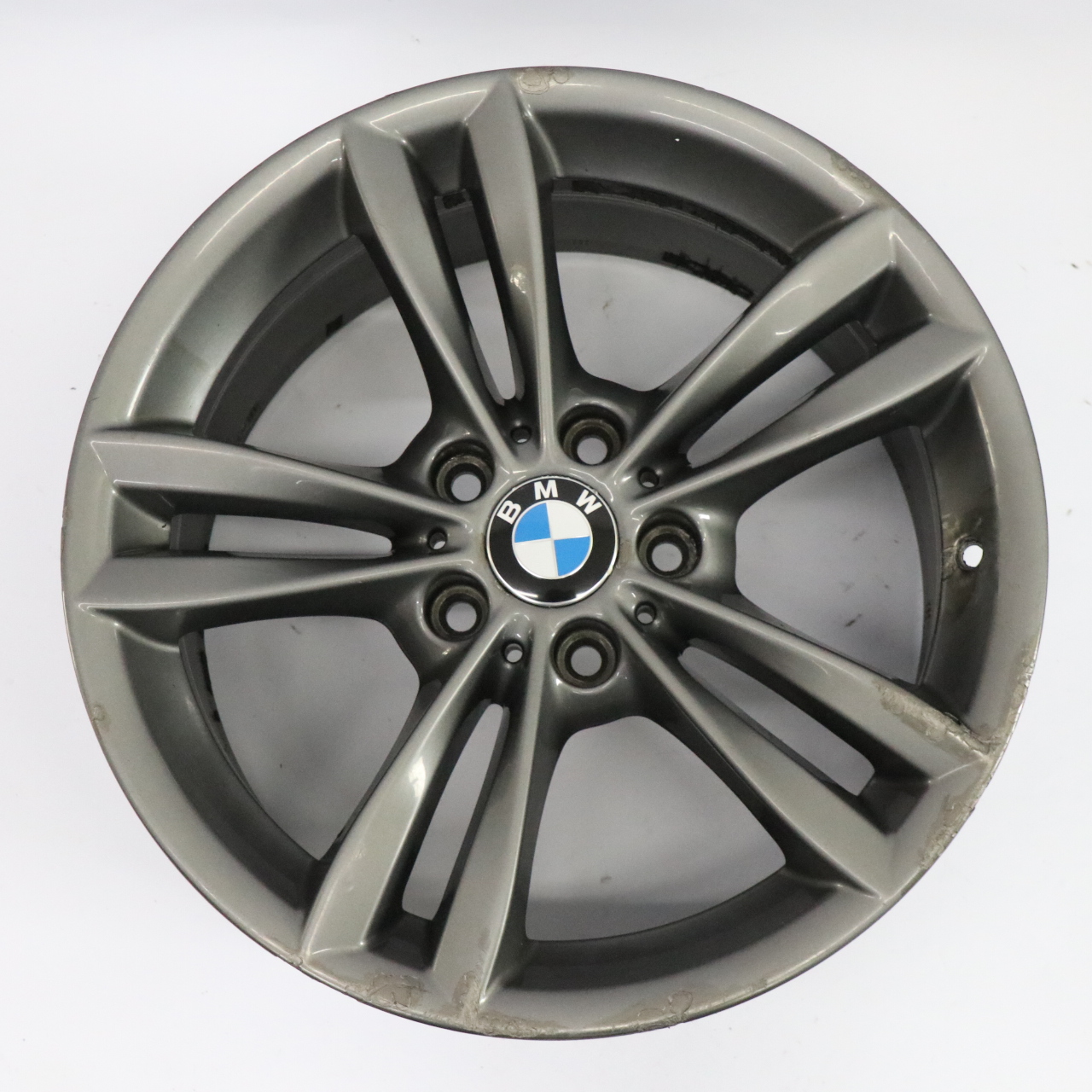 BMW F30 F31 LCI Grey Rear Alloy Wheel Rim 18" V Spoke 658 8,5J ET:47 6866398