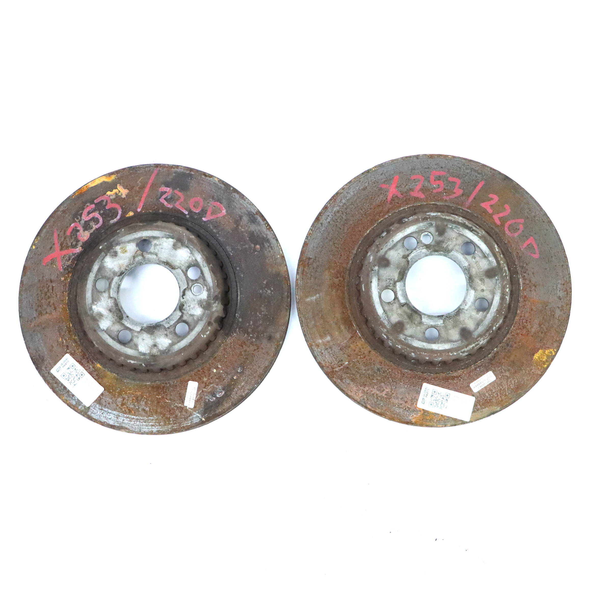 Brake Disc Mercedes W205 X253 Wheel Brake Rear Left Right N/O/S Set A0004230712