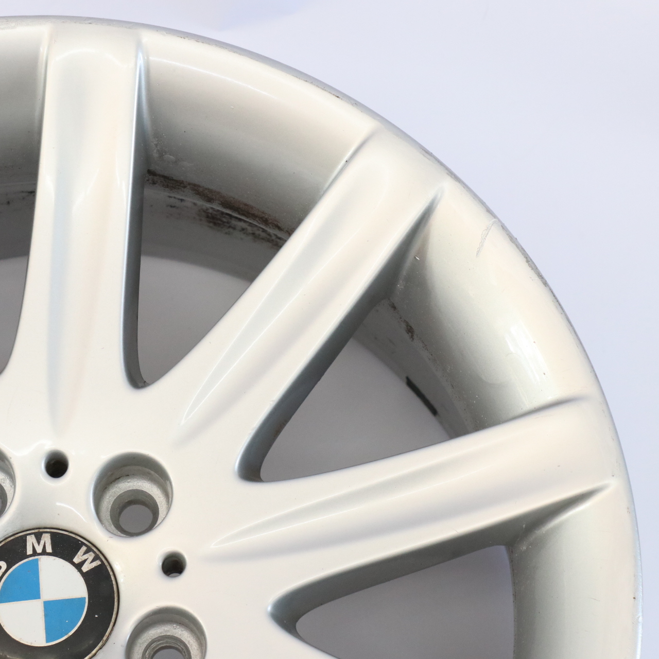 BMW E65 Przednia Srebrna Alufelga19" Star Spoke 95 ET:24 9J 6753241