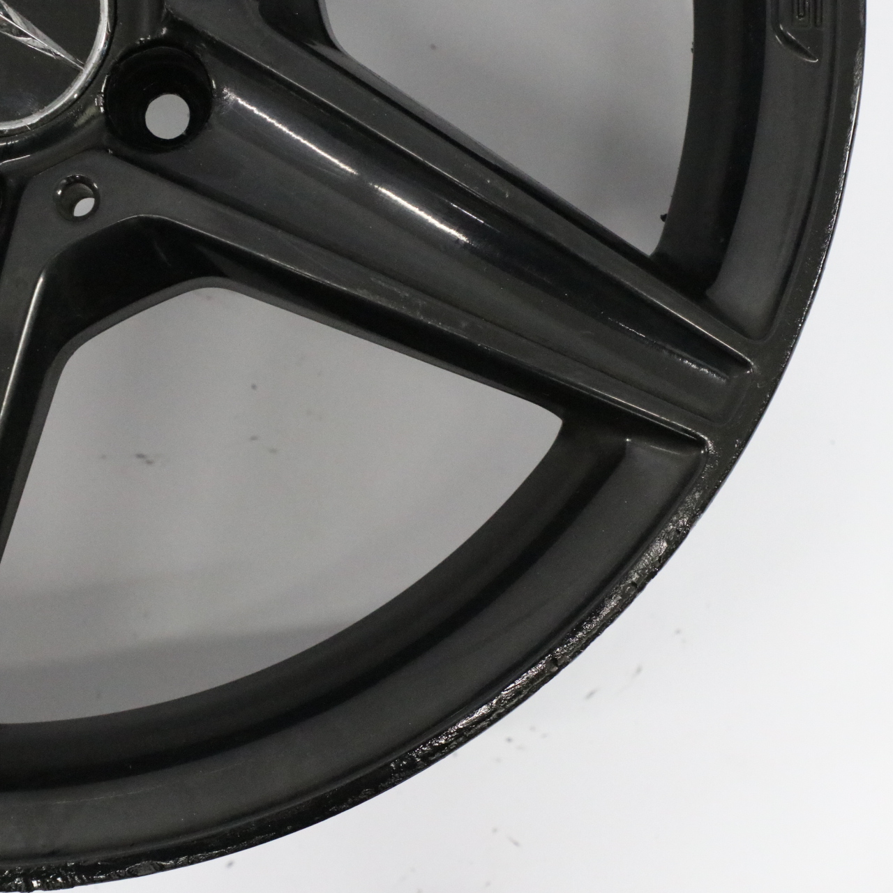 Mercedes W205 Black AMG Alloy Wheel Rim 5 Spoke 18" 7,5J ET:44 A2054011100