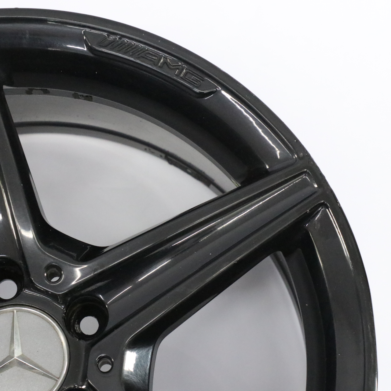 Mercedes W205 Black AMG Alloy Wheel Rim 5 Spoke 18" 8,5J ET:49 A2054011200