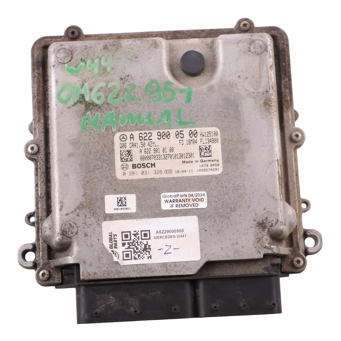 Mercedes W447 OM622.951 Komputer Sterownik Silnika ECU A6229000500