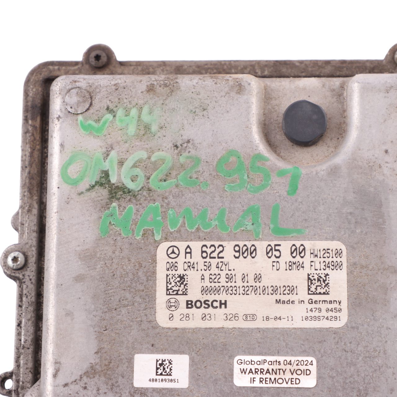 Mercedes W447 OM622.951 Komputer Sterownik Silnika ECU A6229000500