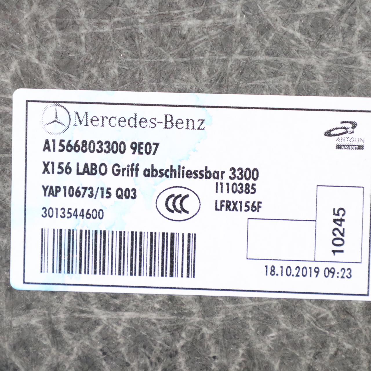 Mercedes GLA X156 Wykładzina bagażnika Mata Podłogowa A1566803300