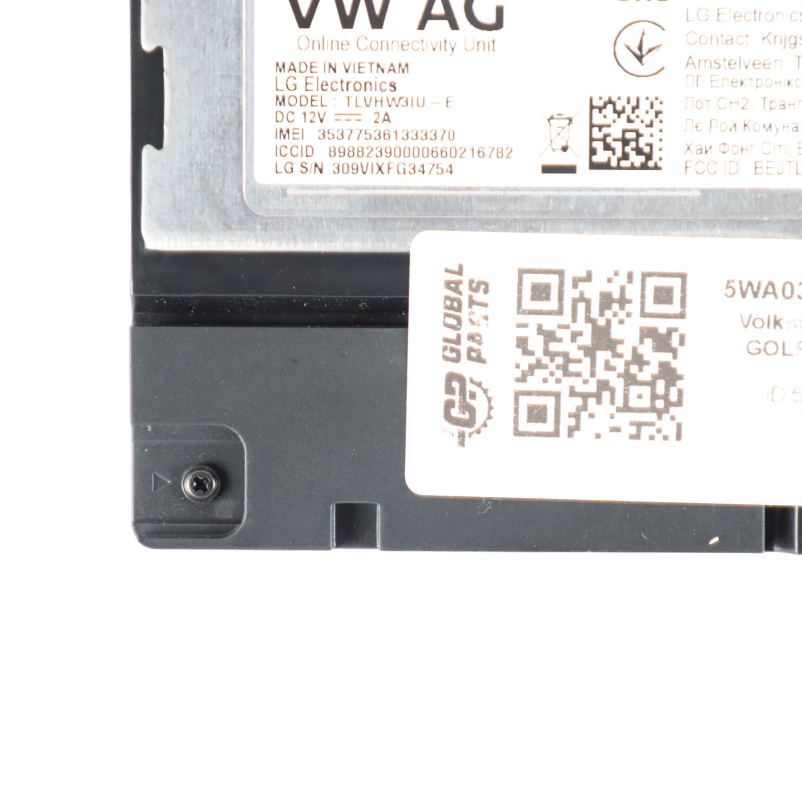 VW Volkswagen Golf Mk8 Moduł Sterownik Usług Online ECU 5WA035284F