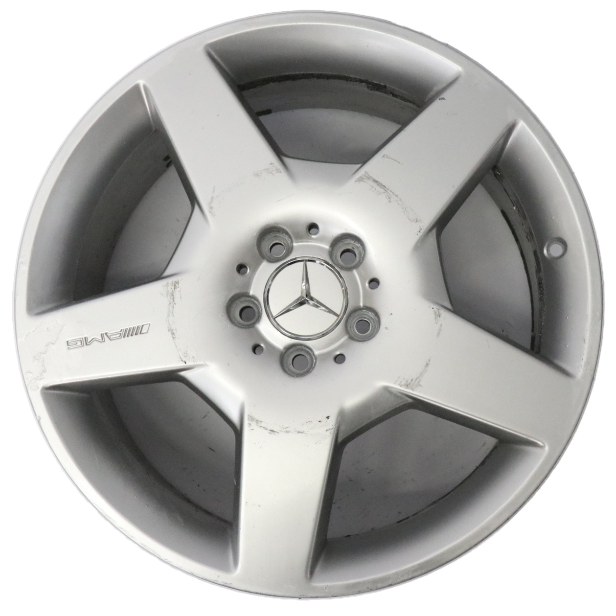 Mercedes W164 X164 Silver Wheel Alloy Rim 8,5J 19" ET:58 5 Spoke A1644011802