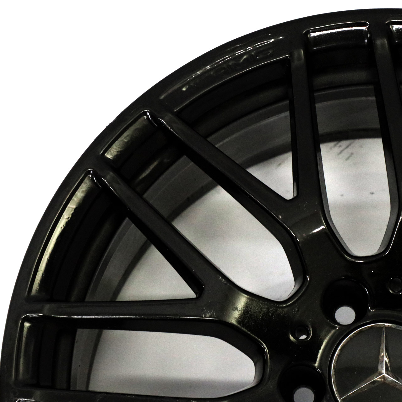 Mercedes C117 W176 Black Alloy Wheel Rim 19" 9 Double Spoke ET:48 8J A1764010900