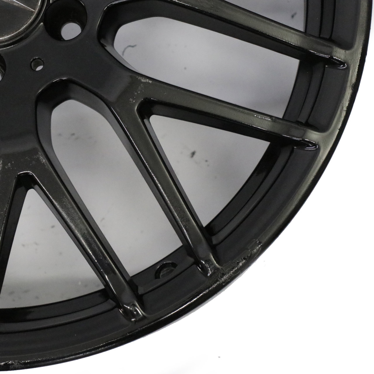 Mercedes C117 W176 Black Alloy Wheel Rim 19" 9 Double Spoke ET:48 8J A1764010900