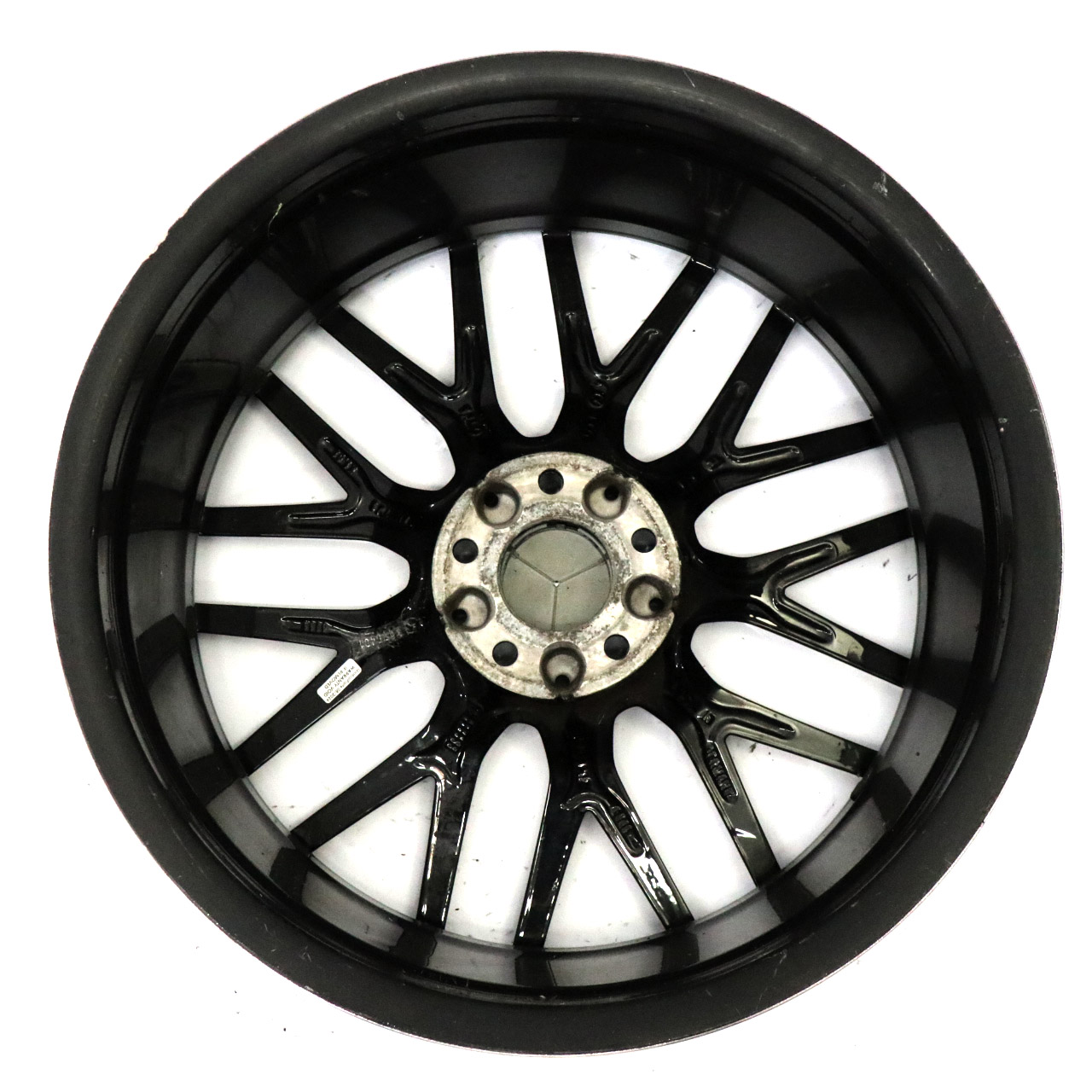 Mercedes C117 W176 Black Alloy Wheel Rim 19" 9 Double Spoke ET:48 8J A1764010900