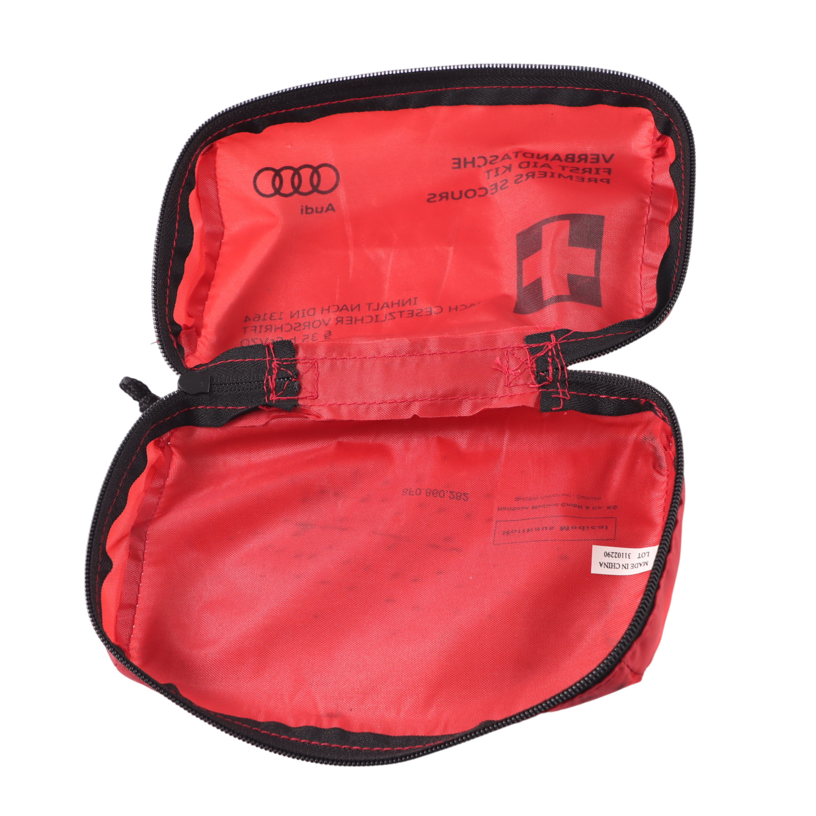 Audi Universal First Aid Emergency Medical Kit Red Pouch 8F0860282