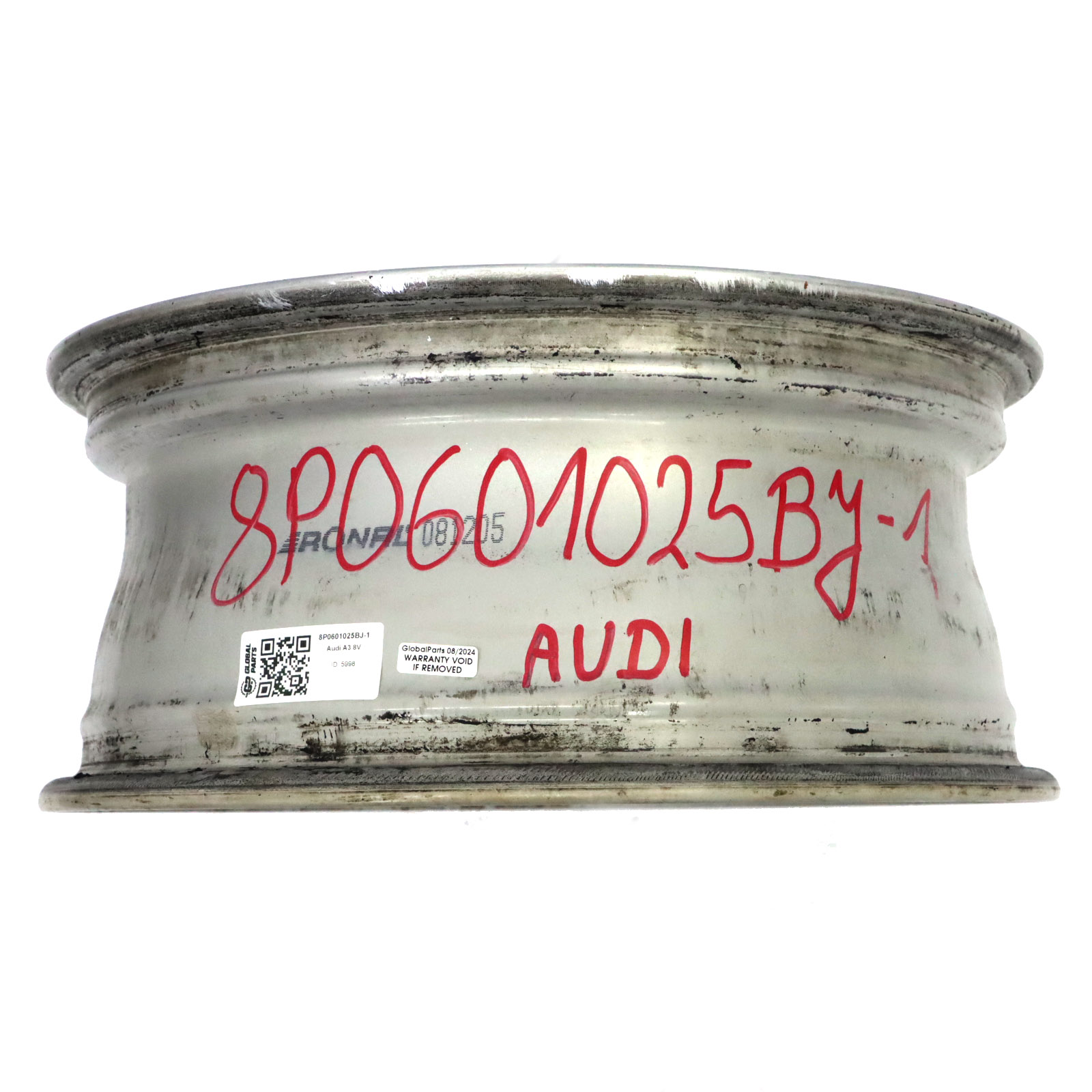 Audi A3 8P Srebrna Felga Aluminiowa 16" 6,6J ET:50 8P0601025BJ