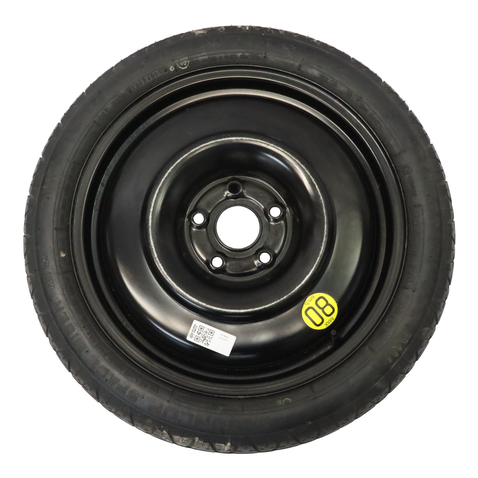 Toyota Avensis T27 Zapasowe Felga Stalowa Dunlop 145/70 17" ET:35 2170603