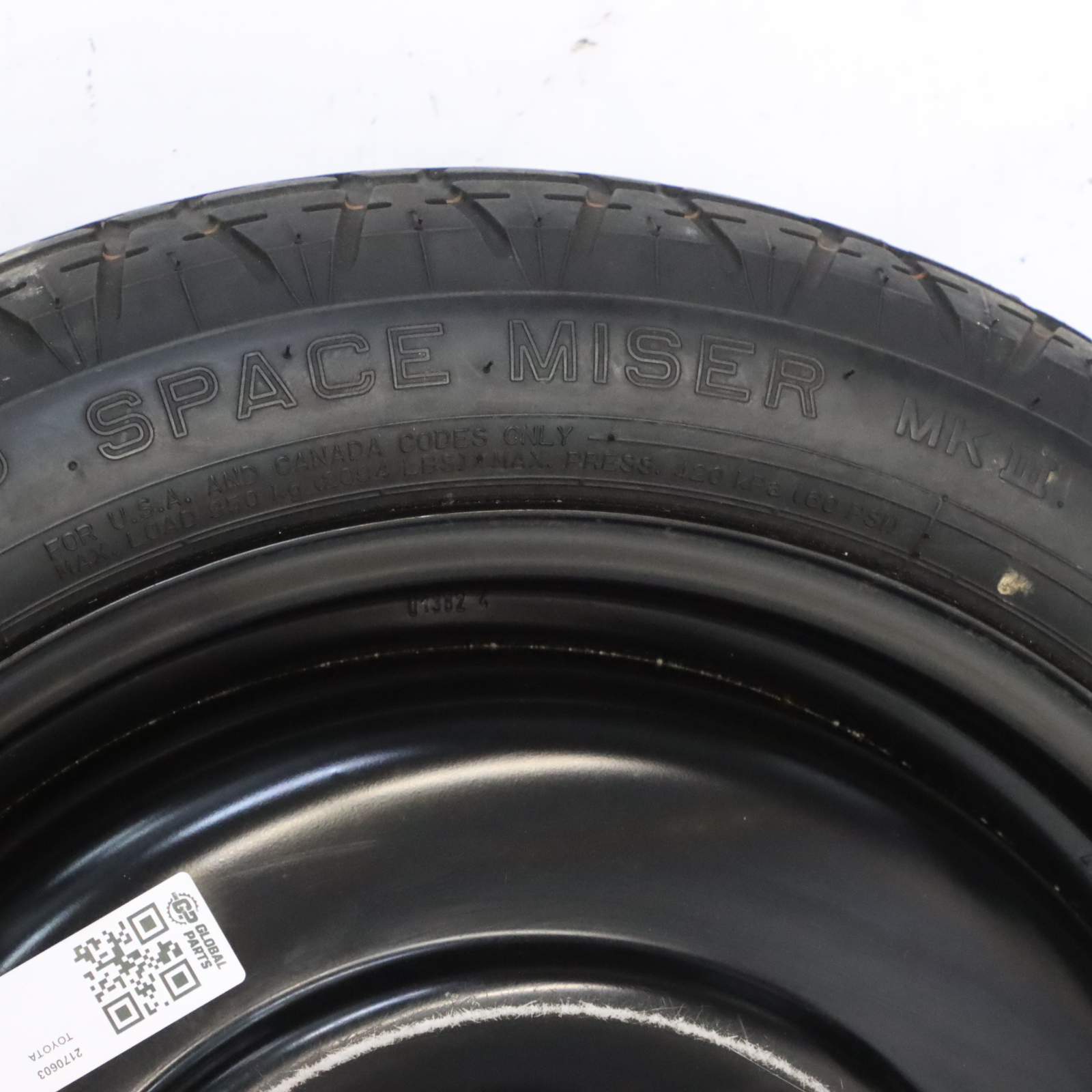 Toyota Avensis T27 Zapasowe Felga Stalowa Dunlop 145/70 17" ET:35 2170603