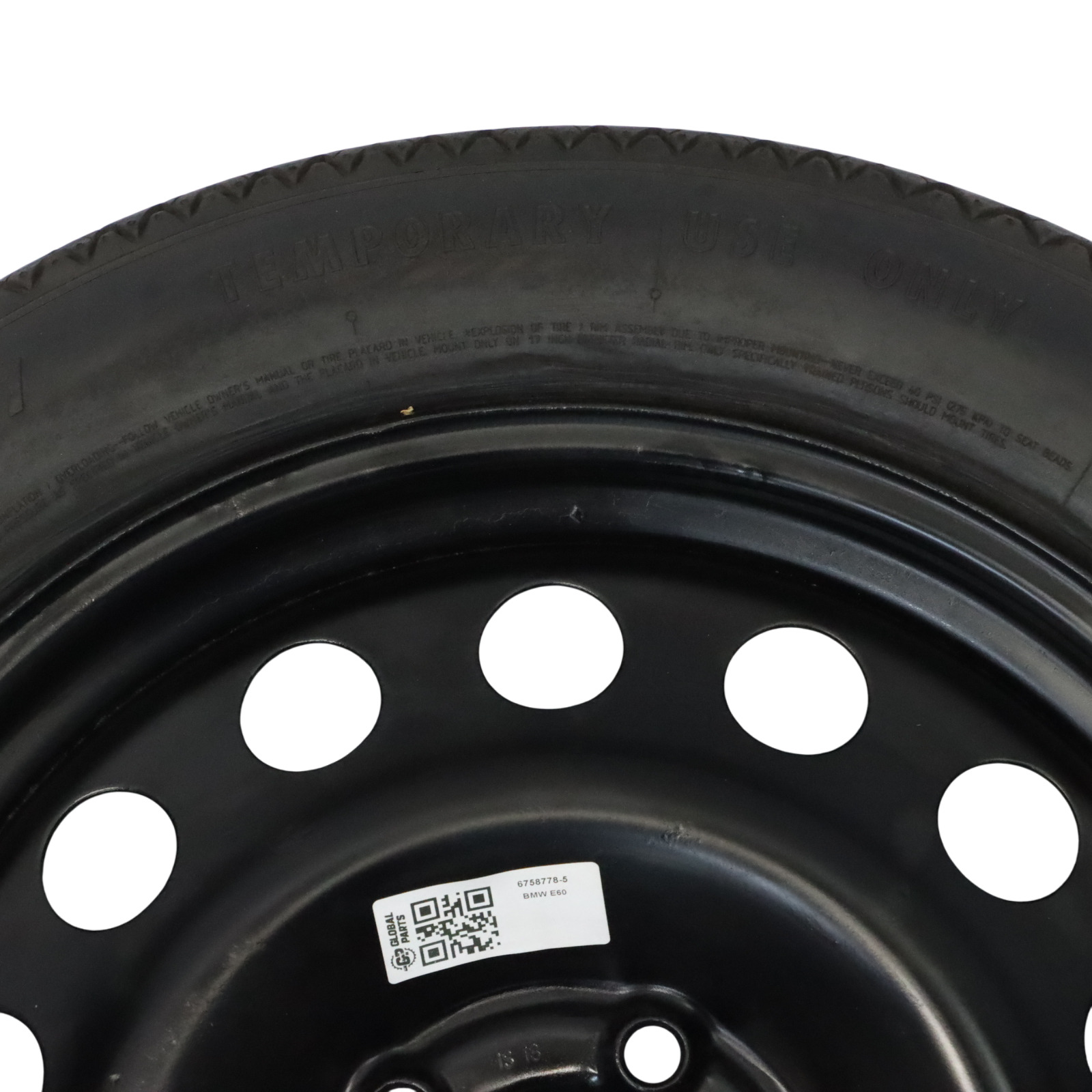 BMW E60 E61 X3 E83 Koło Zapasowe Stalowe Czarne R17 4BX17