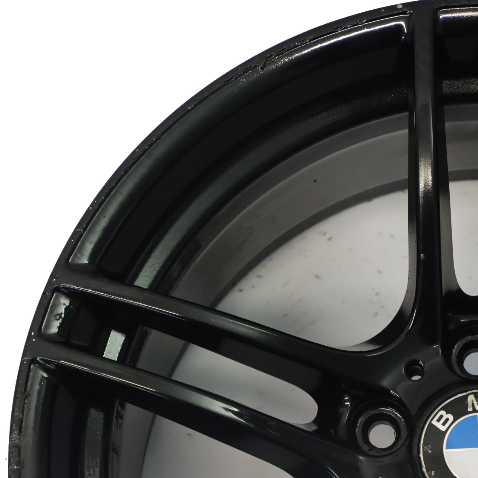 BMW E90 E91 E92 Black Alloy Wheel 19" 9J ET:39 M Double Spoke 313 7844344