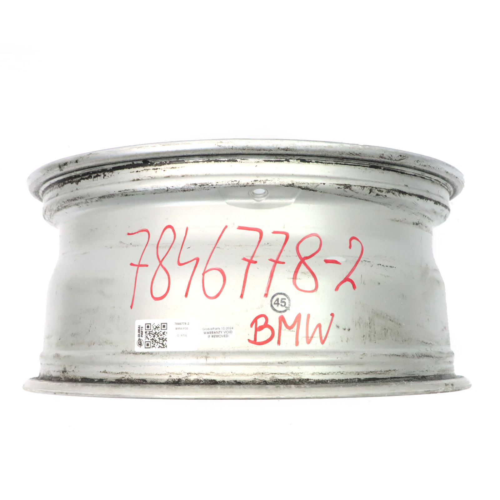 BMW F30 F31 F32 18" 8J ET:34 Felga Aluminiowa Srebrna 7846778