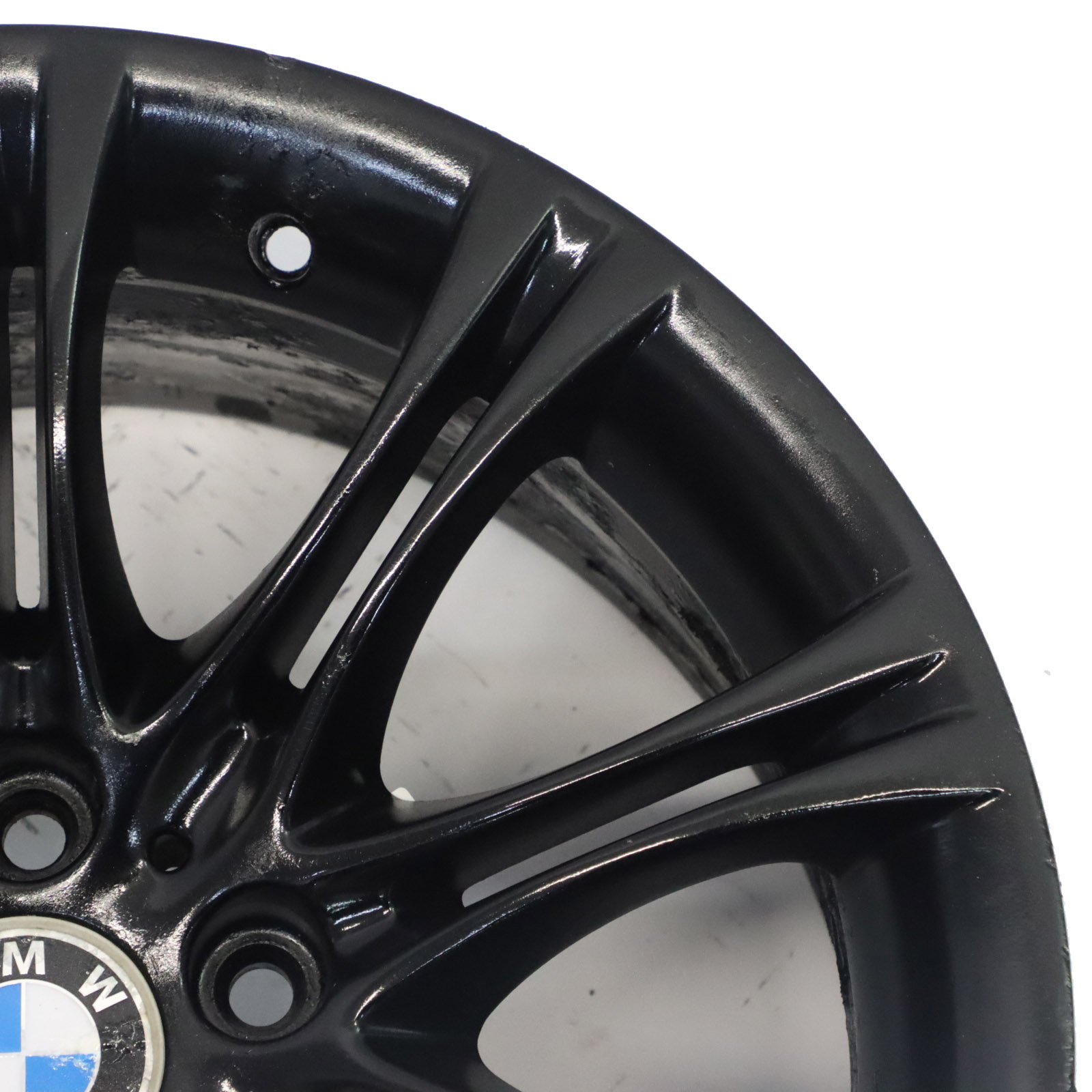 BMW E60 E61 Black Alloy Wheel Rim 18" 8J ET:20 M Double Spoke 135 8036947