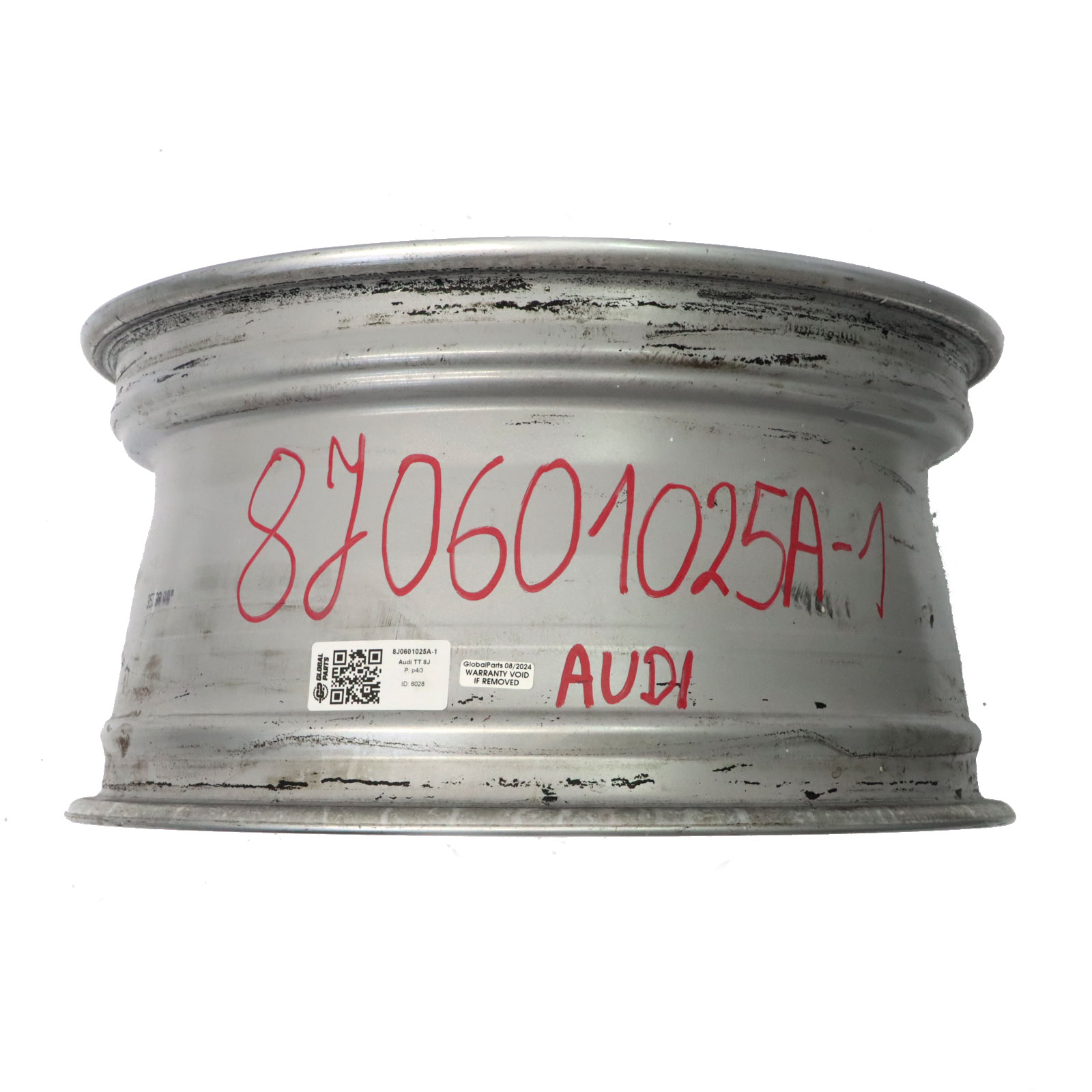 Audi TT Felga Aluminiowa Srebrna 17" ET:50 8,5J 8J0601025A