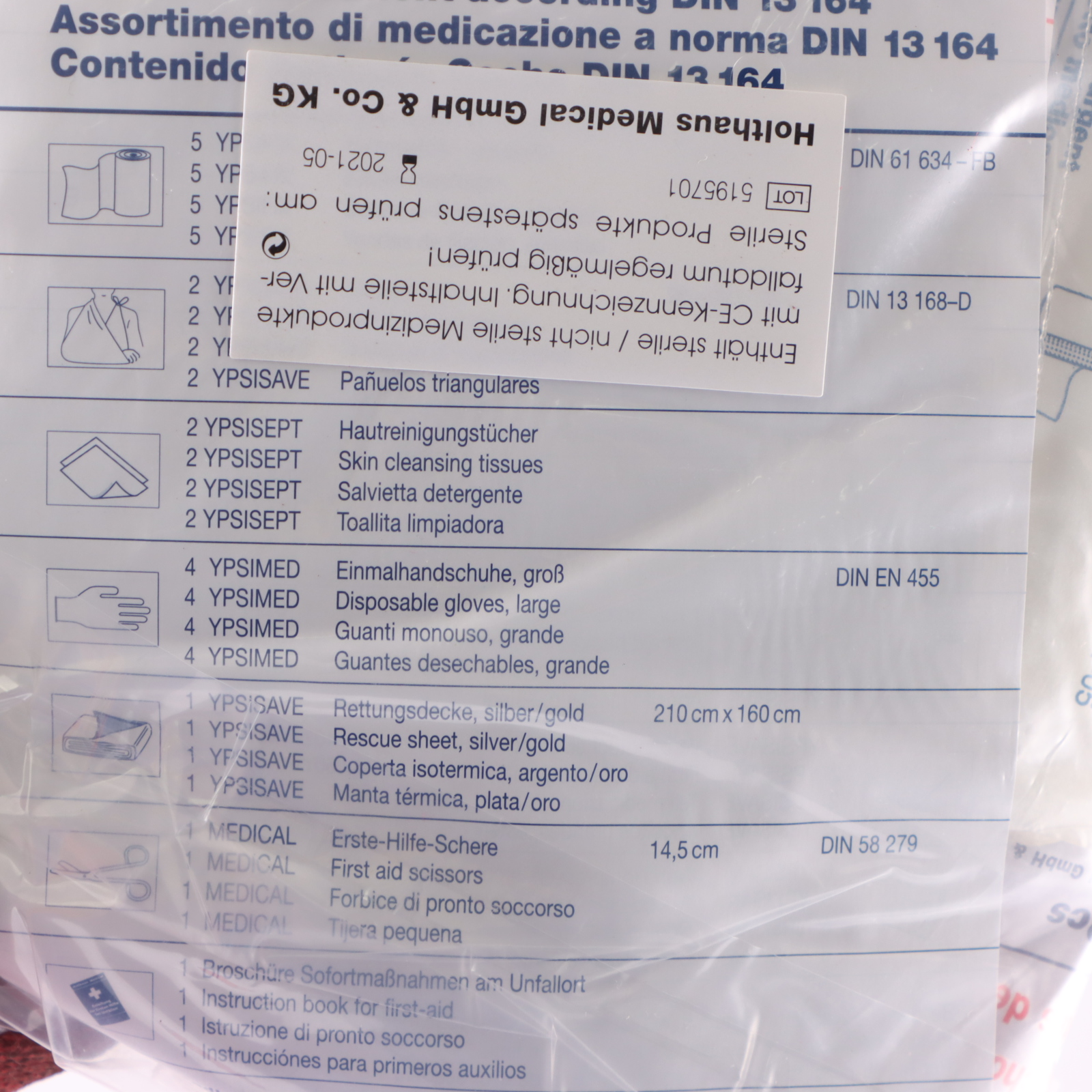 Audi A5 8T First Aid Med Kit Bandages 8K0860282D