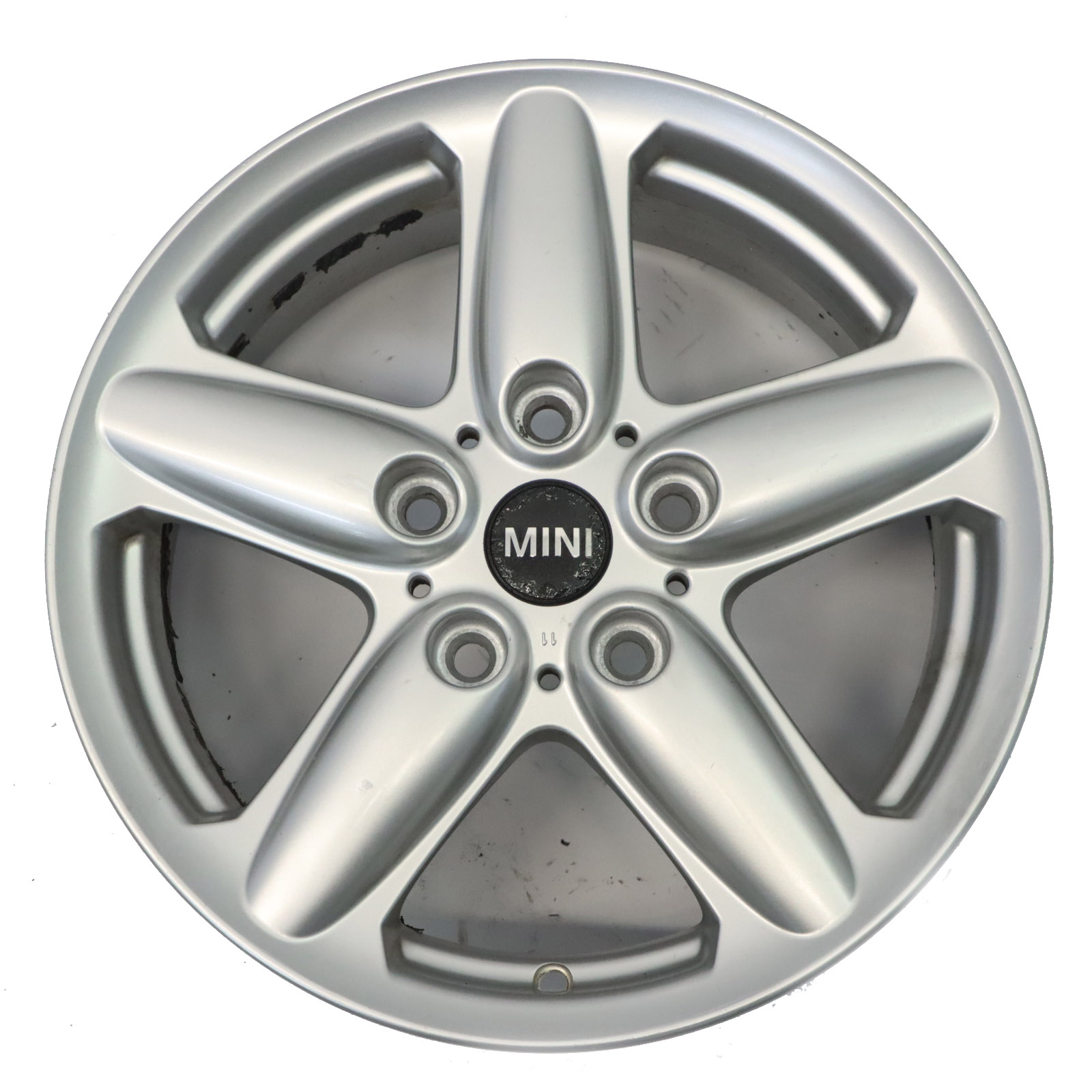 Mini Cooper R60 R61 Silver Wheel Alloy Rim 16" 6,5J 5-Star Single Spoke 124