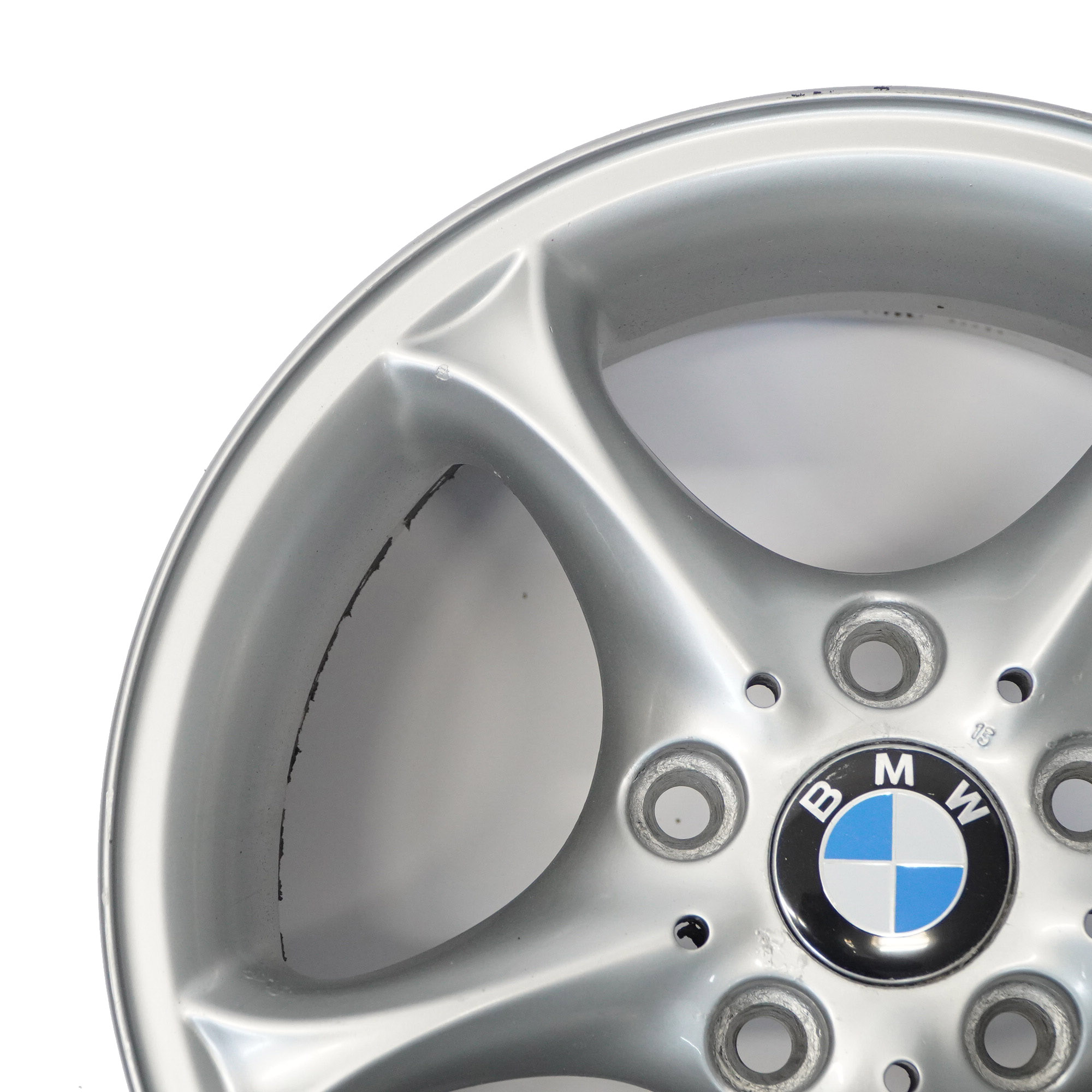 BMW Z4 E85 Srebrna Felga Aluminiowa 16" 7J ET:47 Star Spoke 6758187