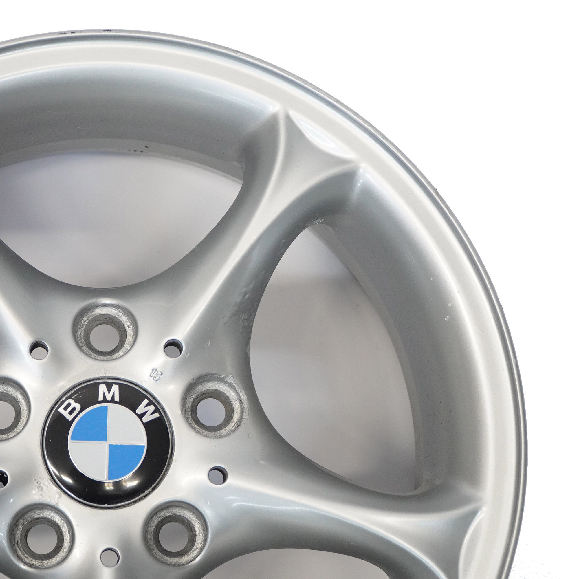 BMW Z4 E85 Srebrna Felga Aluminiowa 16" 7J ET:47 Star Spoke 6758187