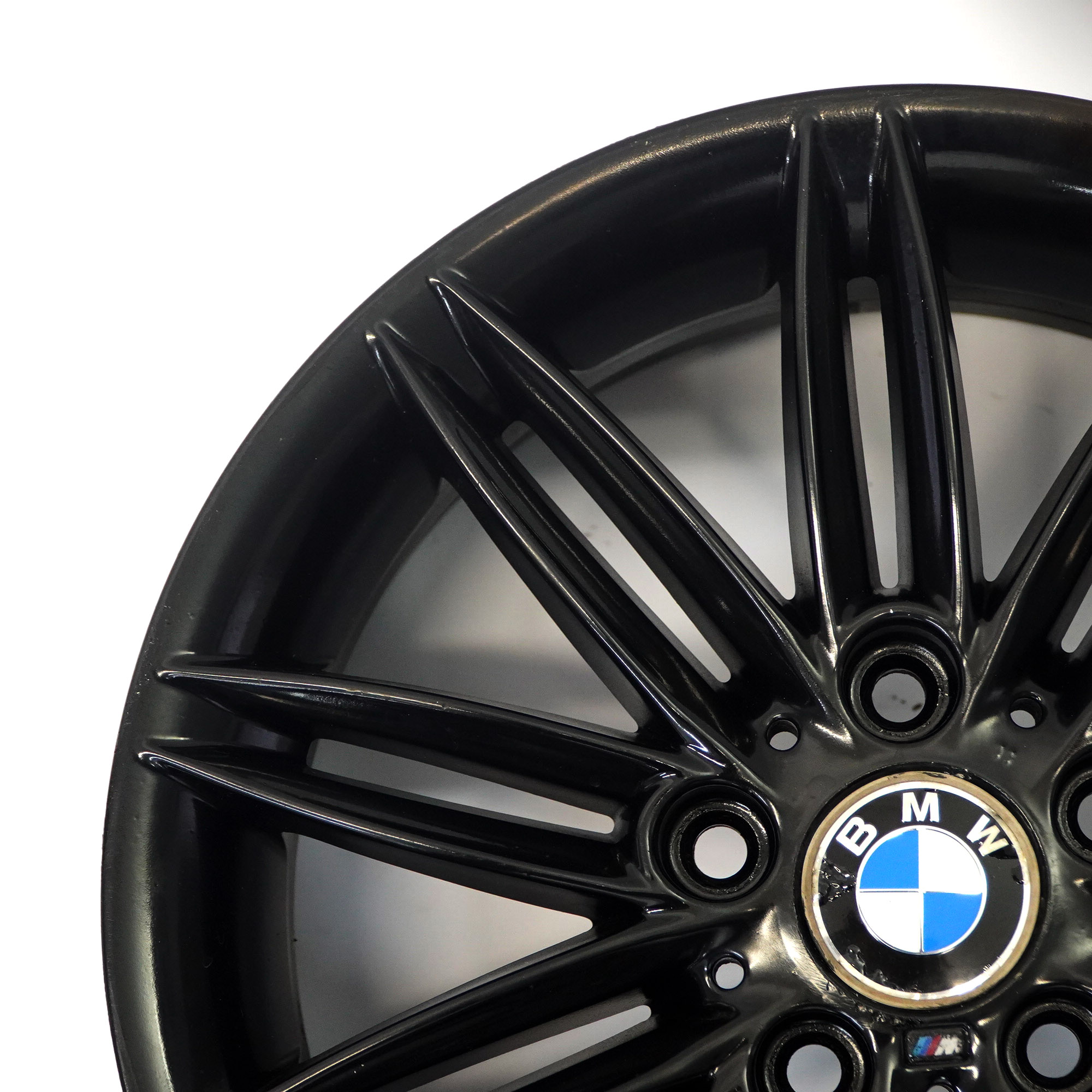 BMW E81 E82 E87 E88 Czarna Felga Aluminiowa 17" 7J ET:47 M Double Spoke 207