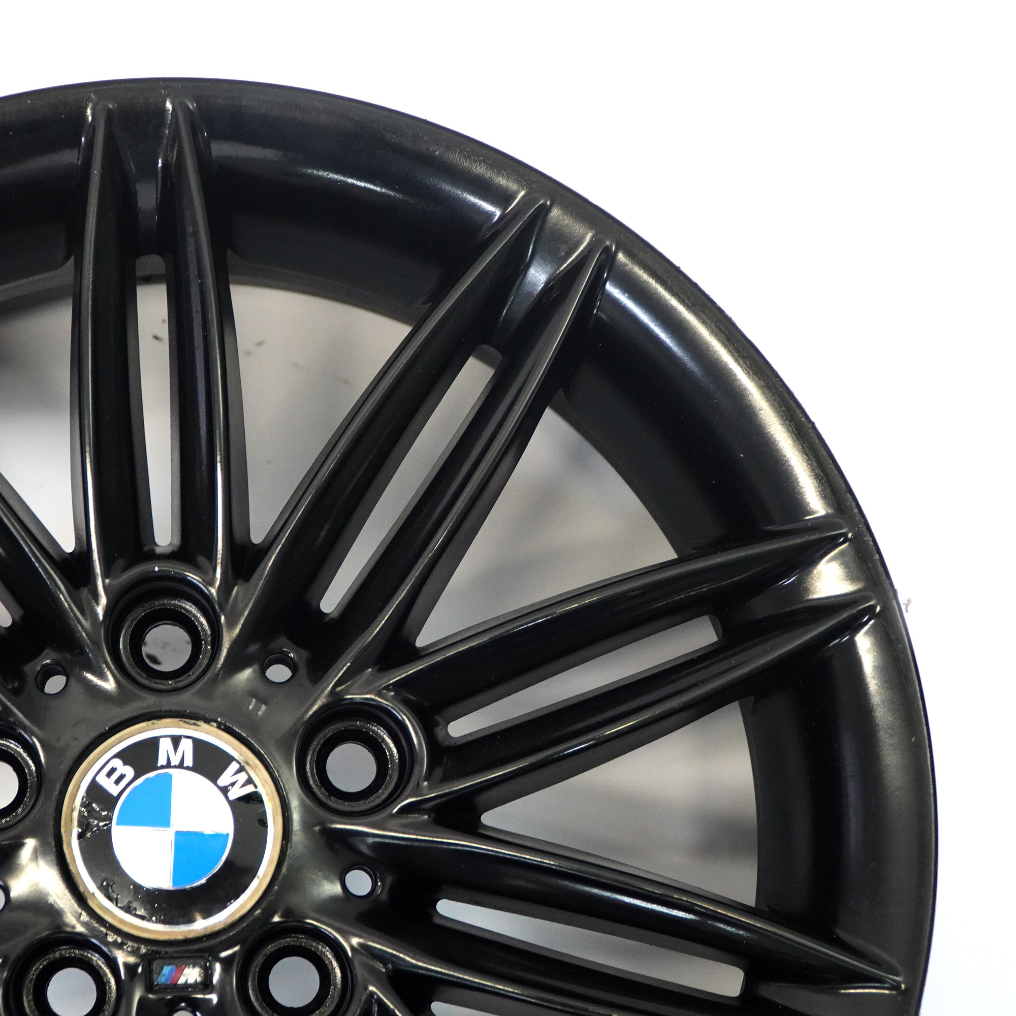 BMW E81 E82 E87 E88 Czarna Felga Aluminiowa 17" 7J ET:47 M Double Spoke 207