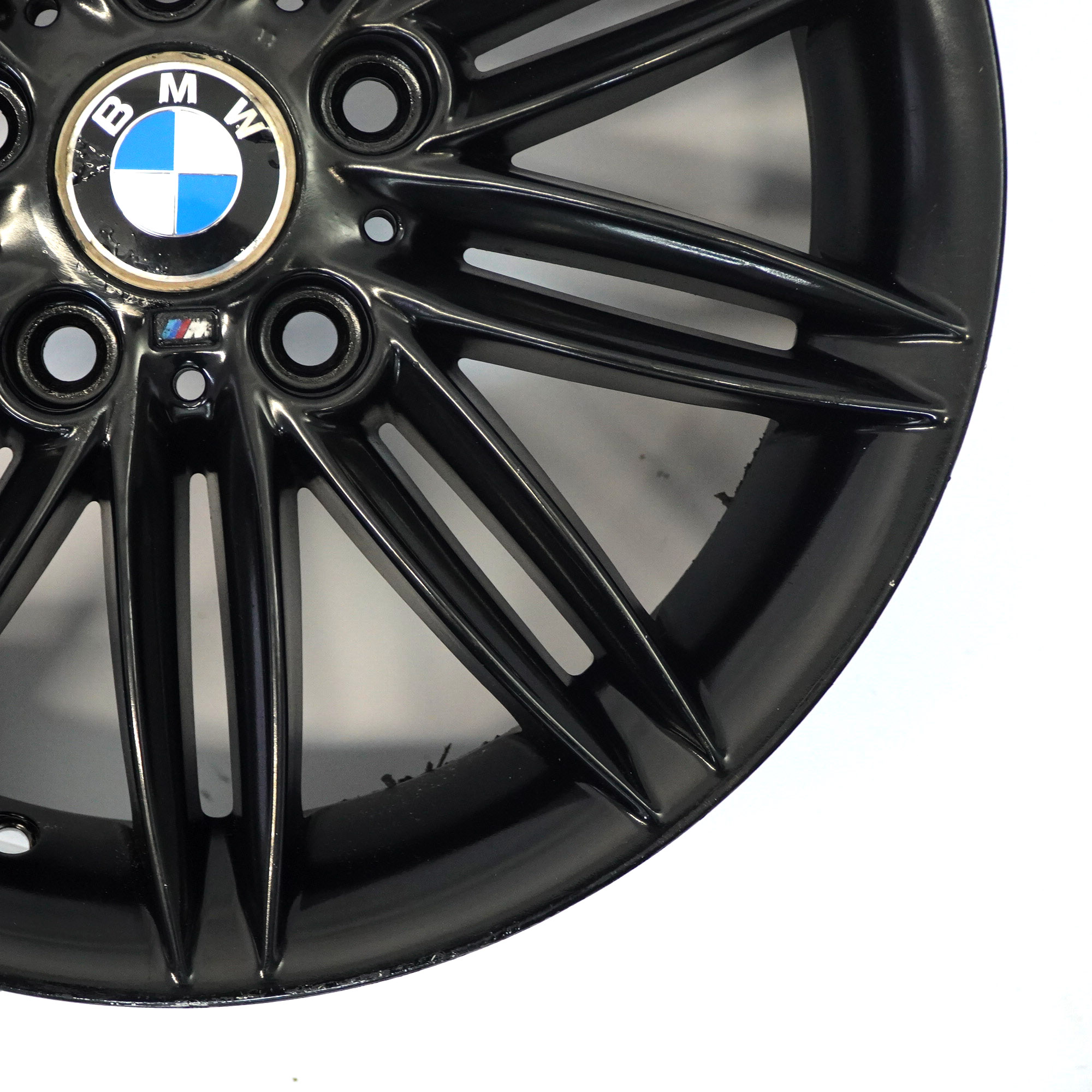 BMW E81 E82 E87 E88 Czarna Felga Aluminiowa 17" 7J ET:47 M Double Spoke 207