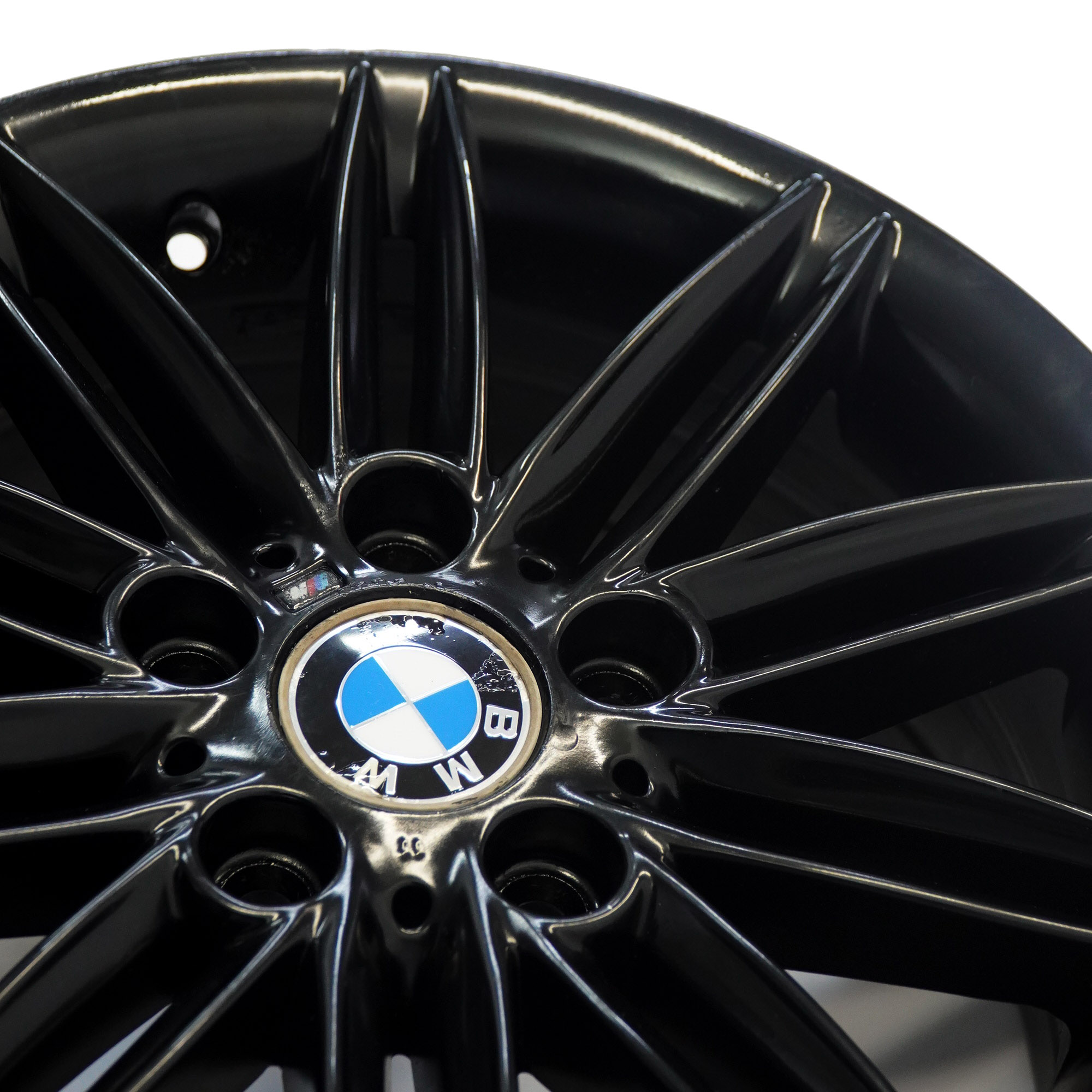 BMW E81 E82 E87 E88 Czarna Felga Aluminiowa 17" 7J ET:47 M Double Spoke 207