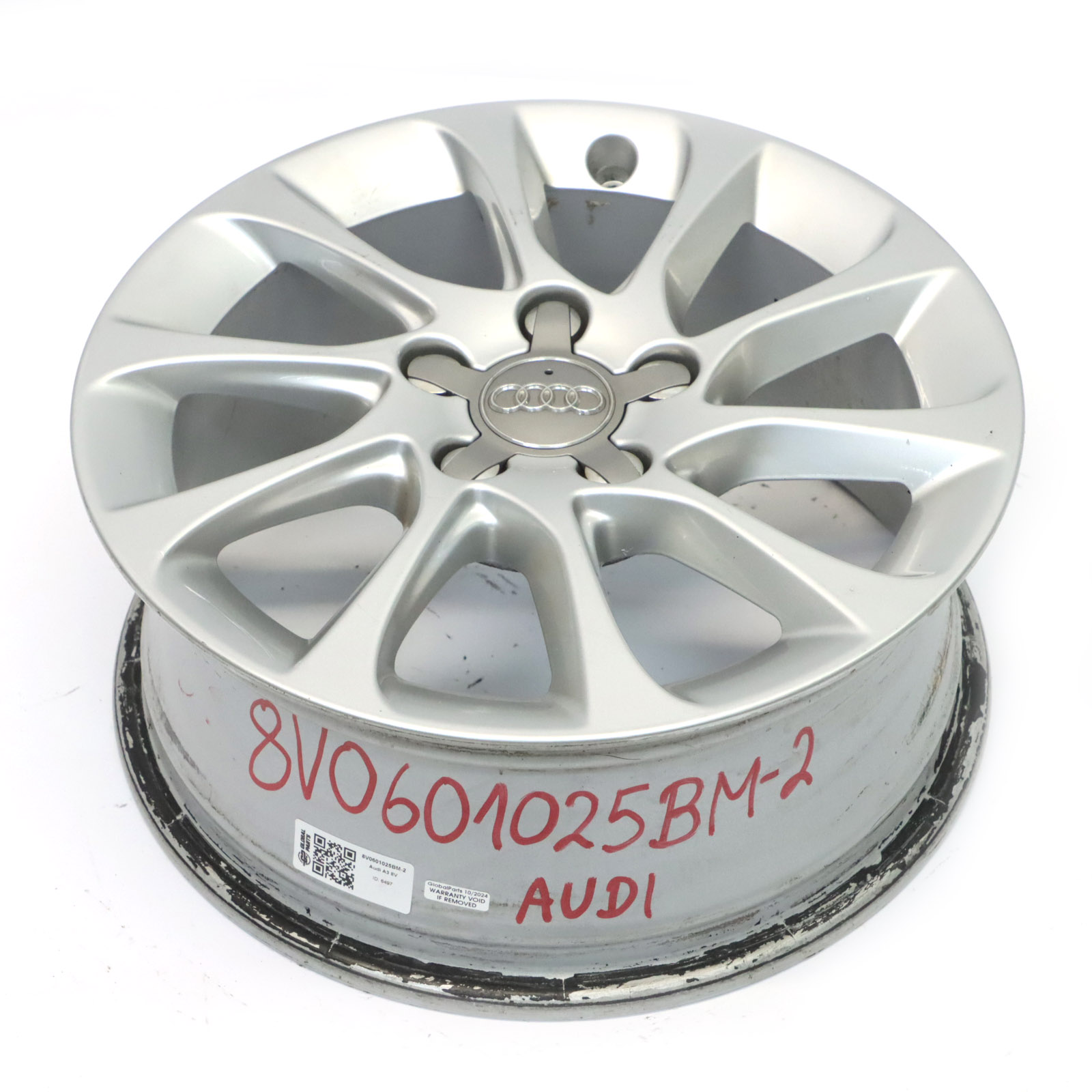 Audi A3 8V Srebrna Felga Aluminiowa 16" 6.5J ET46 8V0601025BM