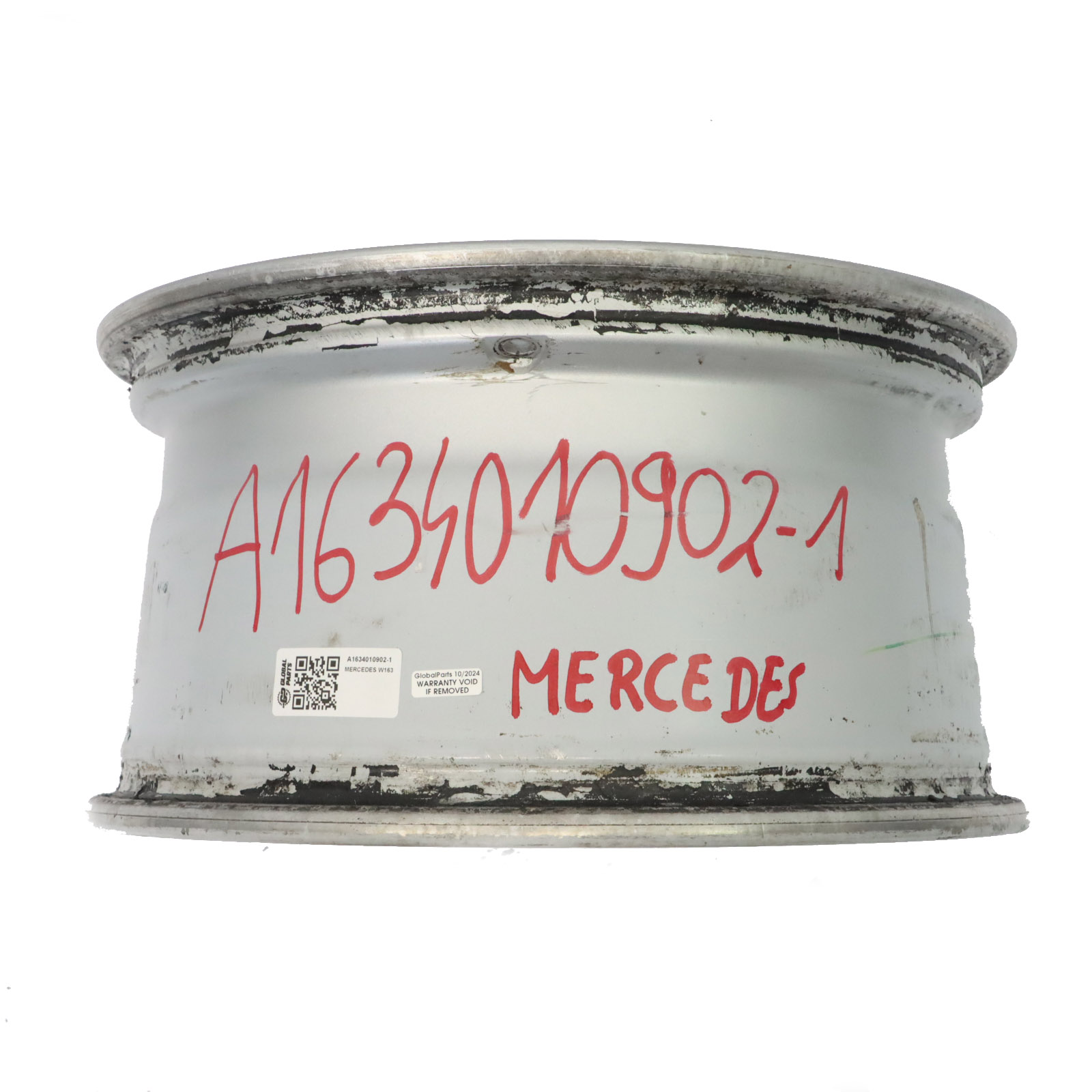 Mercedes ML W163 Srebrna Felga Aluminiowa 17" 8.5J ET52 A1634010902