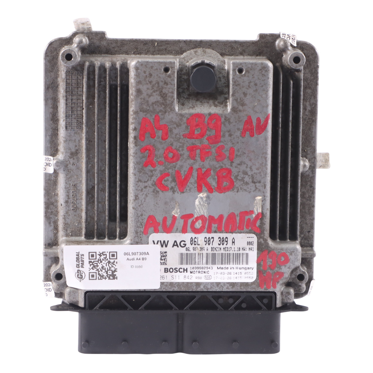 Audi A4 B9 2.0 TFSI CVKB 190KM Komputer Silnika ECU 06L907309A Automat