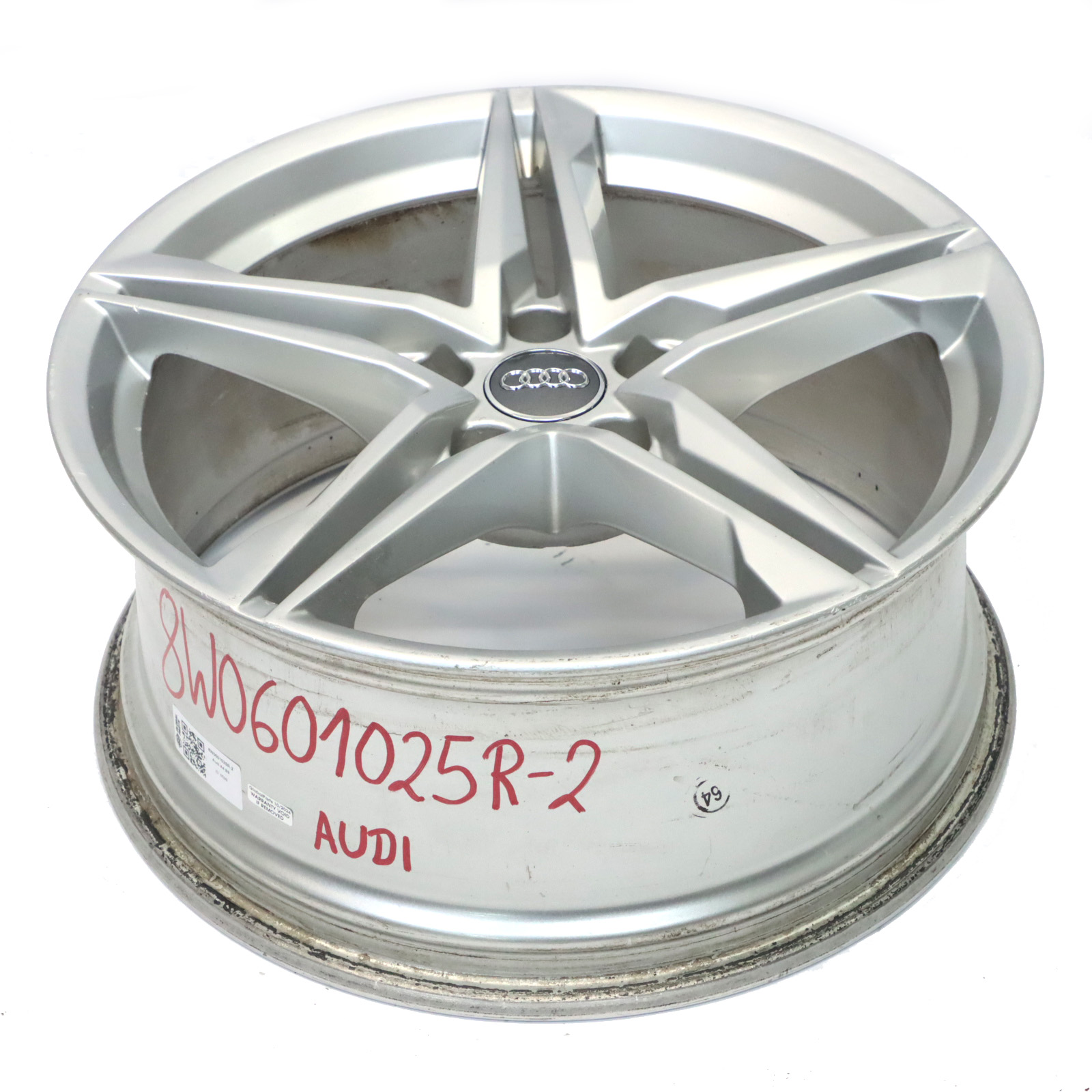 Audi A4 B9 Srebrna Felga Aluminiowa 18" 8J ET:40 8W0601025R