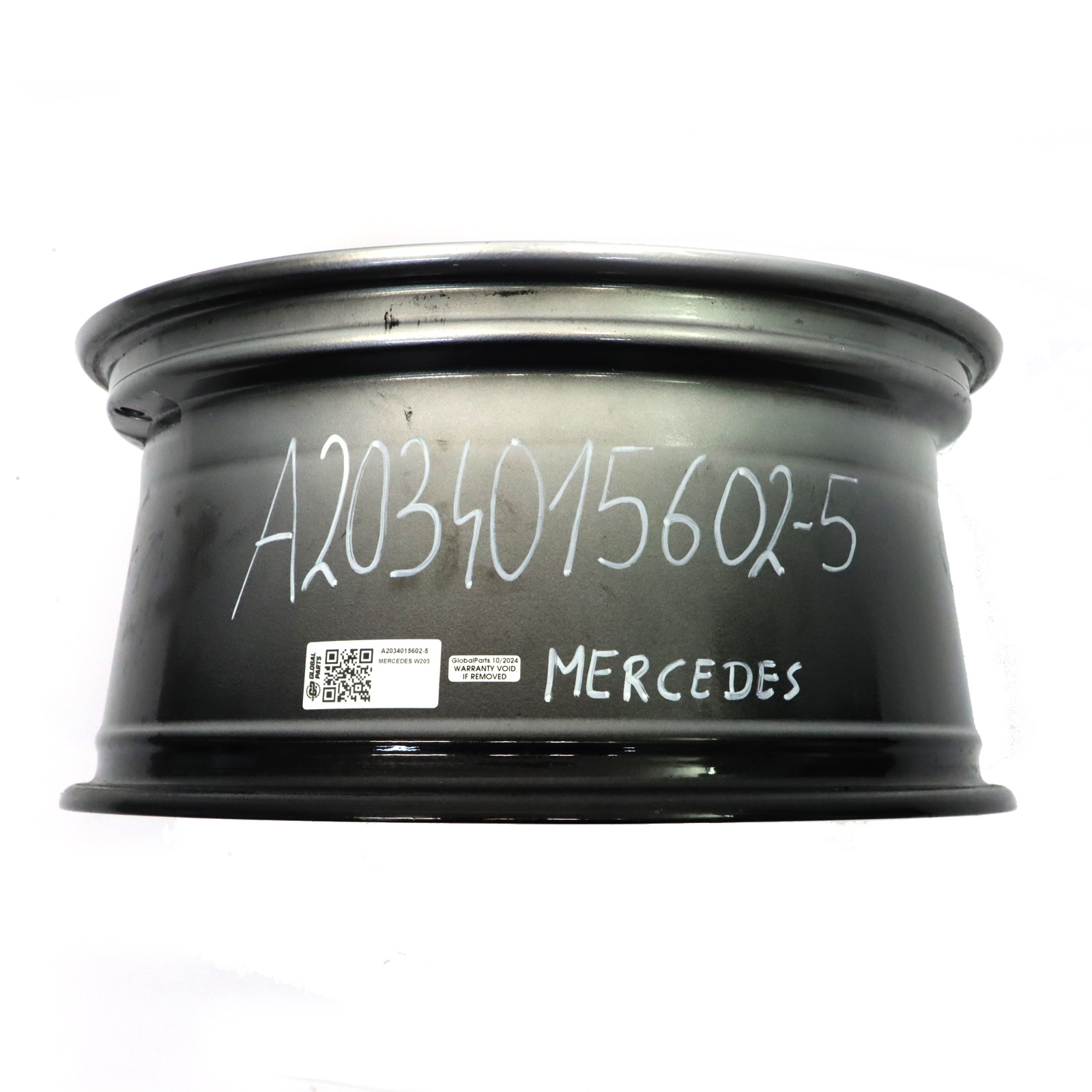 Mercedes W203 Tylna Srebrna Felga Aluminiowa 18" ET:30 8,5J A2034015602