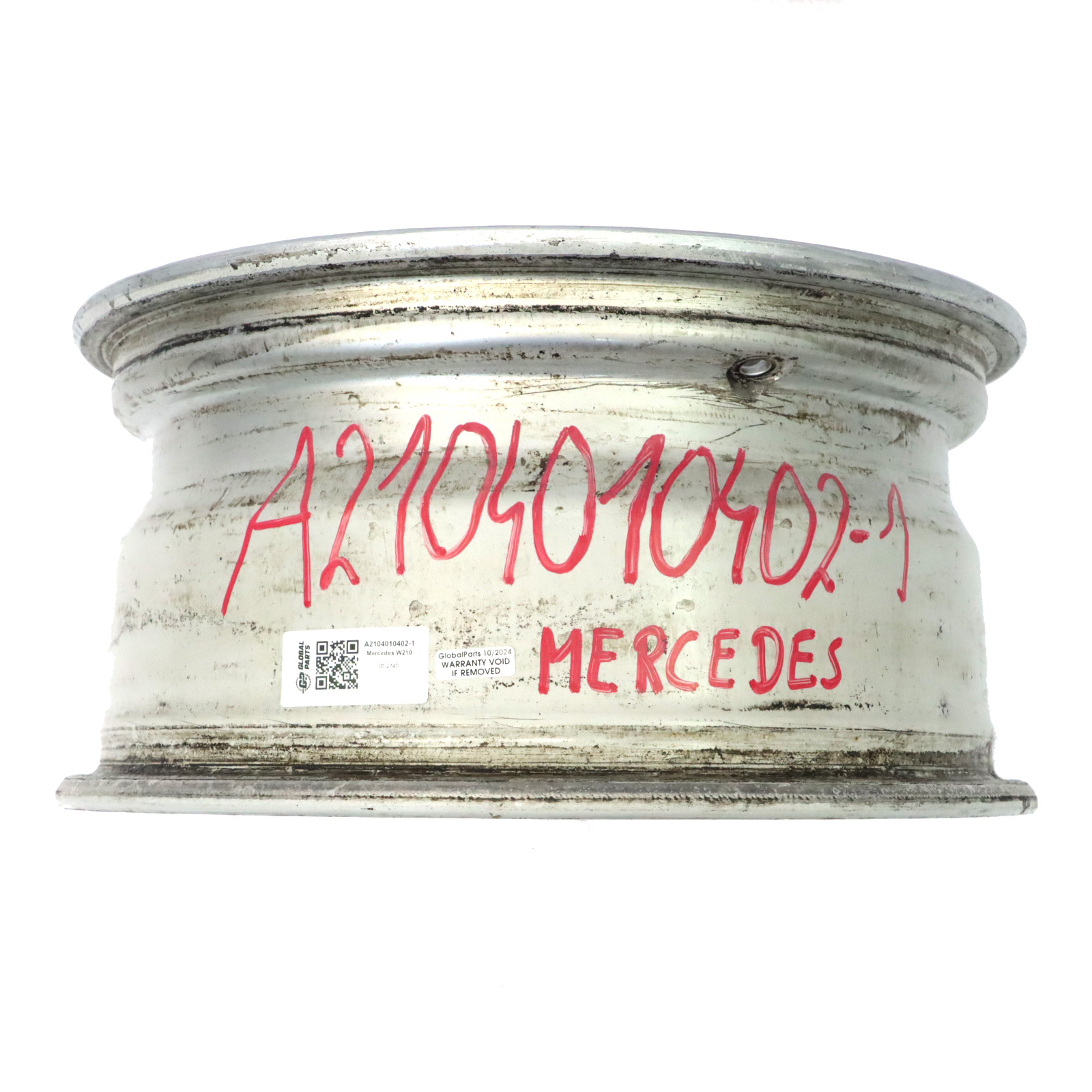 Mercedes W210 Srebrna Felga Aluminiowa 16" 7,5J ET:41 A2104010402