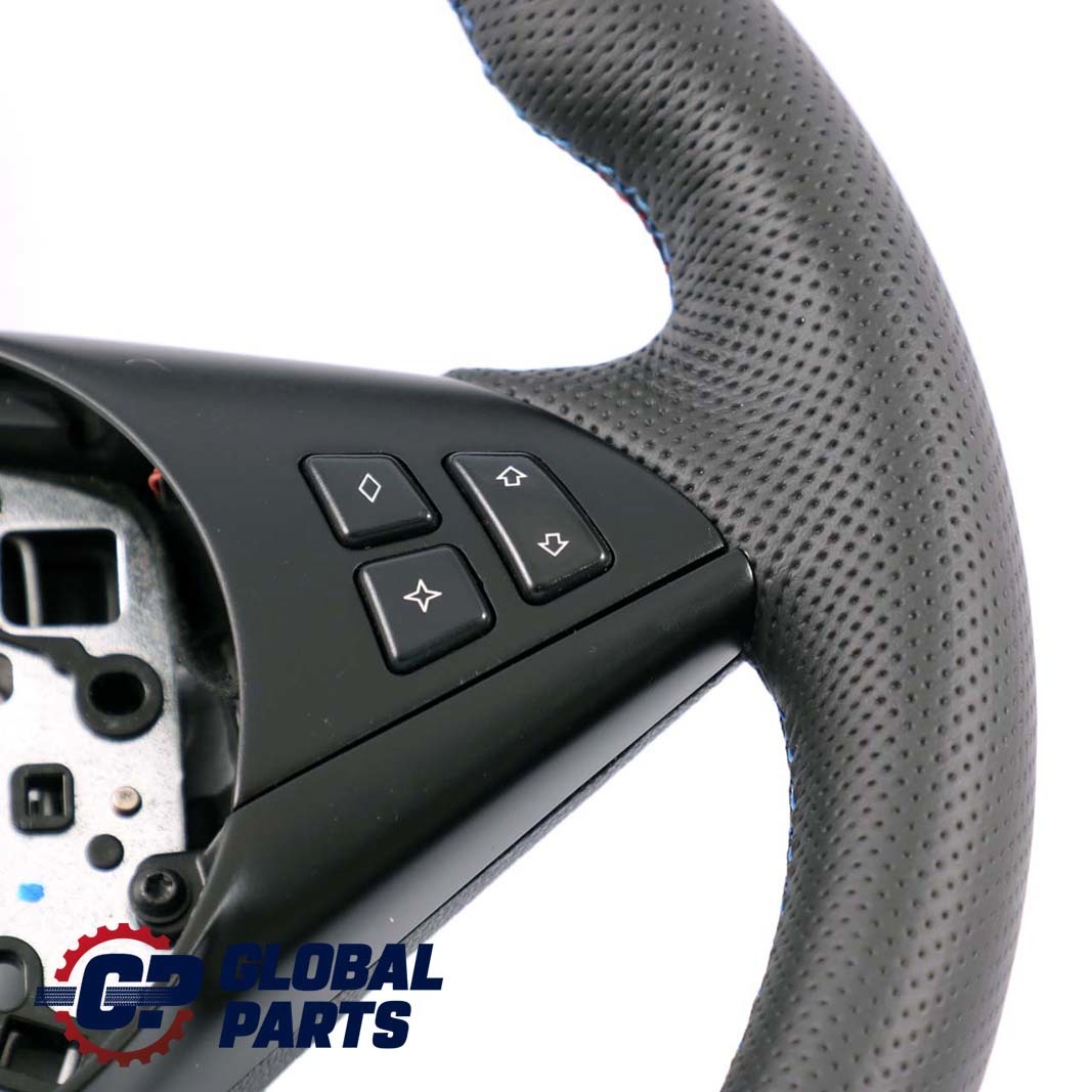 BMW 5 6 Series E60 E61 E63 E64 NEW Leather M-Sport Steering Wheel ///M-threads