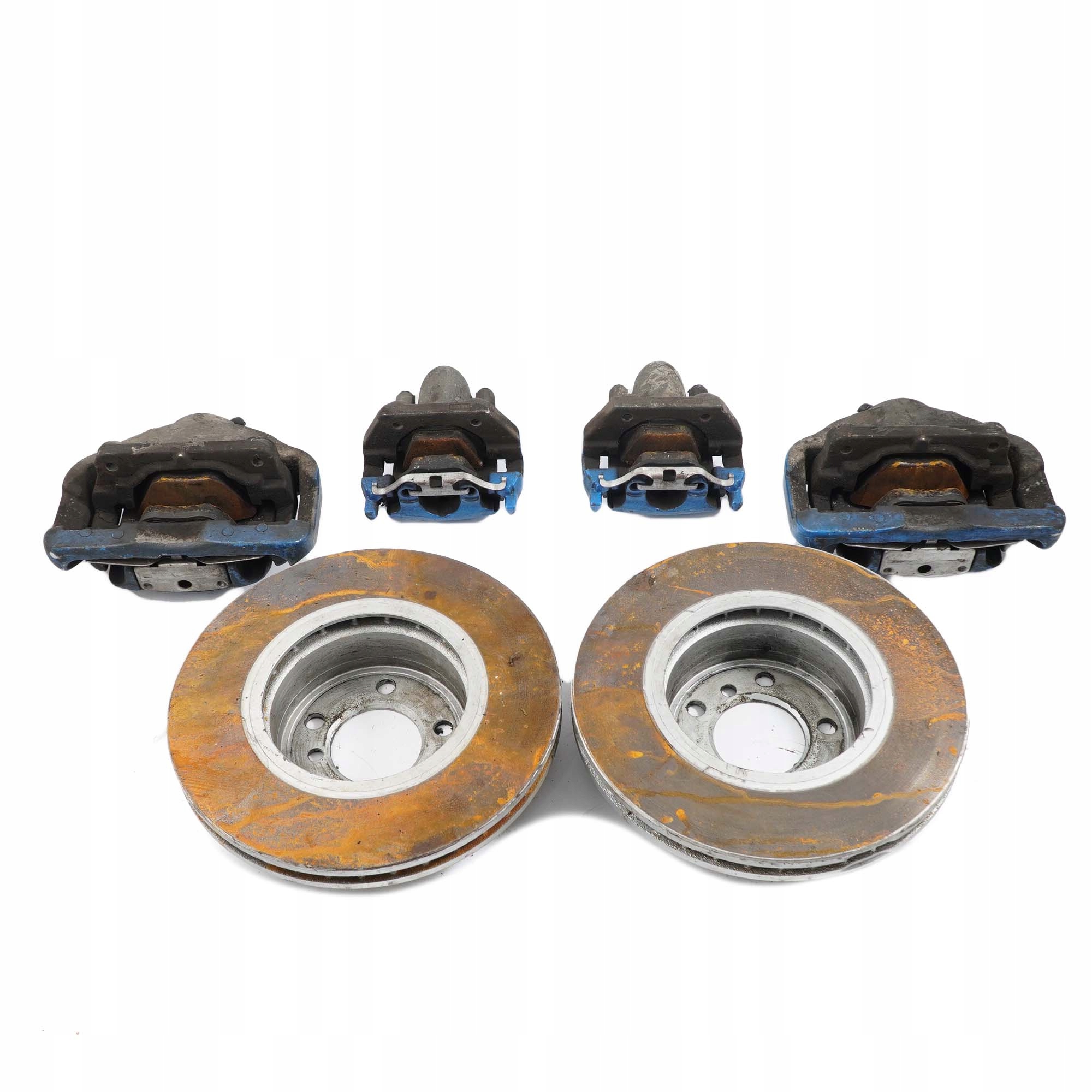 BMW 7 E65 E66 Front Left Right N/O/S Wheel Brake Disc Front Rear Caliper Set