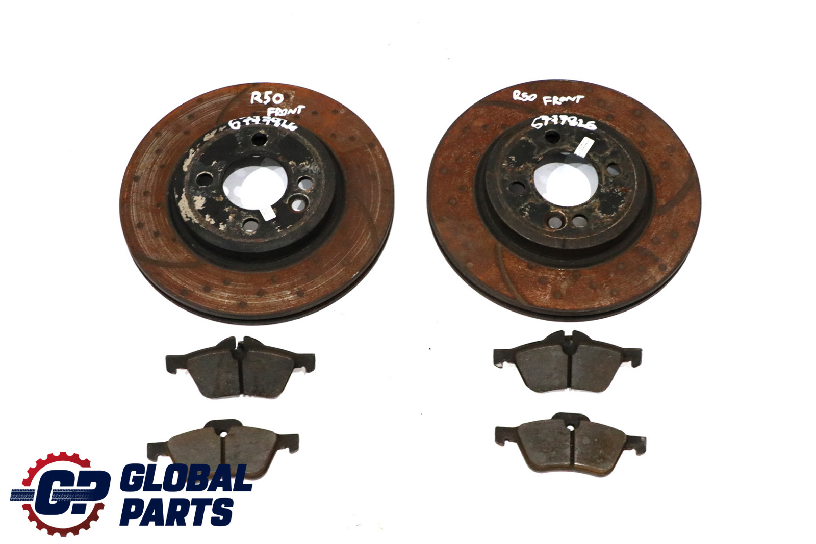 Mini R50 R53 R56 R57 Front Wheel Perforated Brake Disc Pad Set 294X22