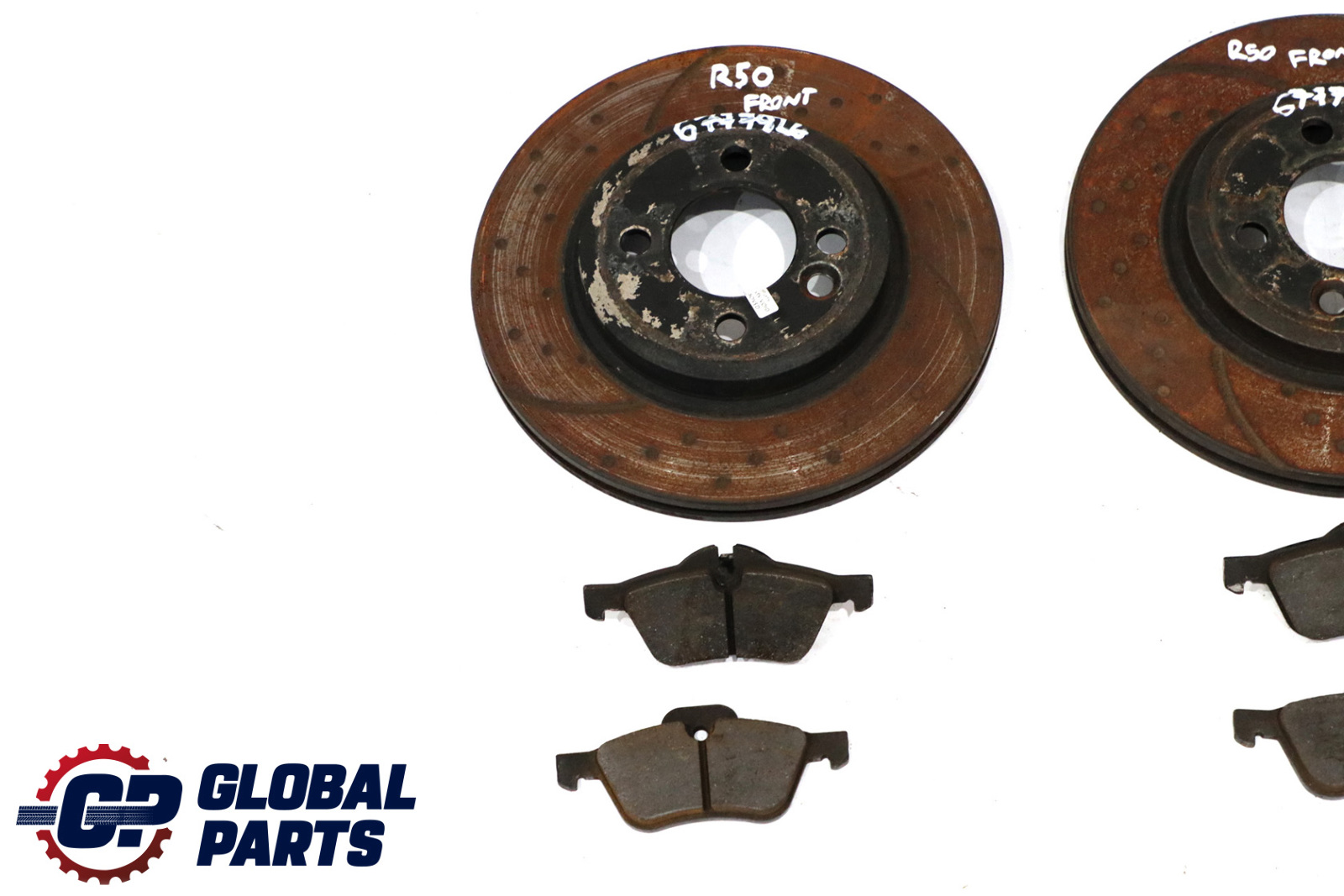 Mini R50 R53 R56 R57 Front Wheel Perforated Brake Disc Pad Set 294X22