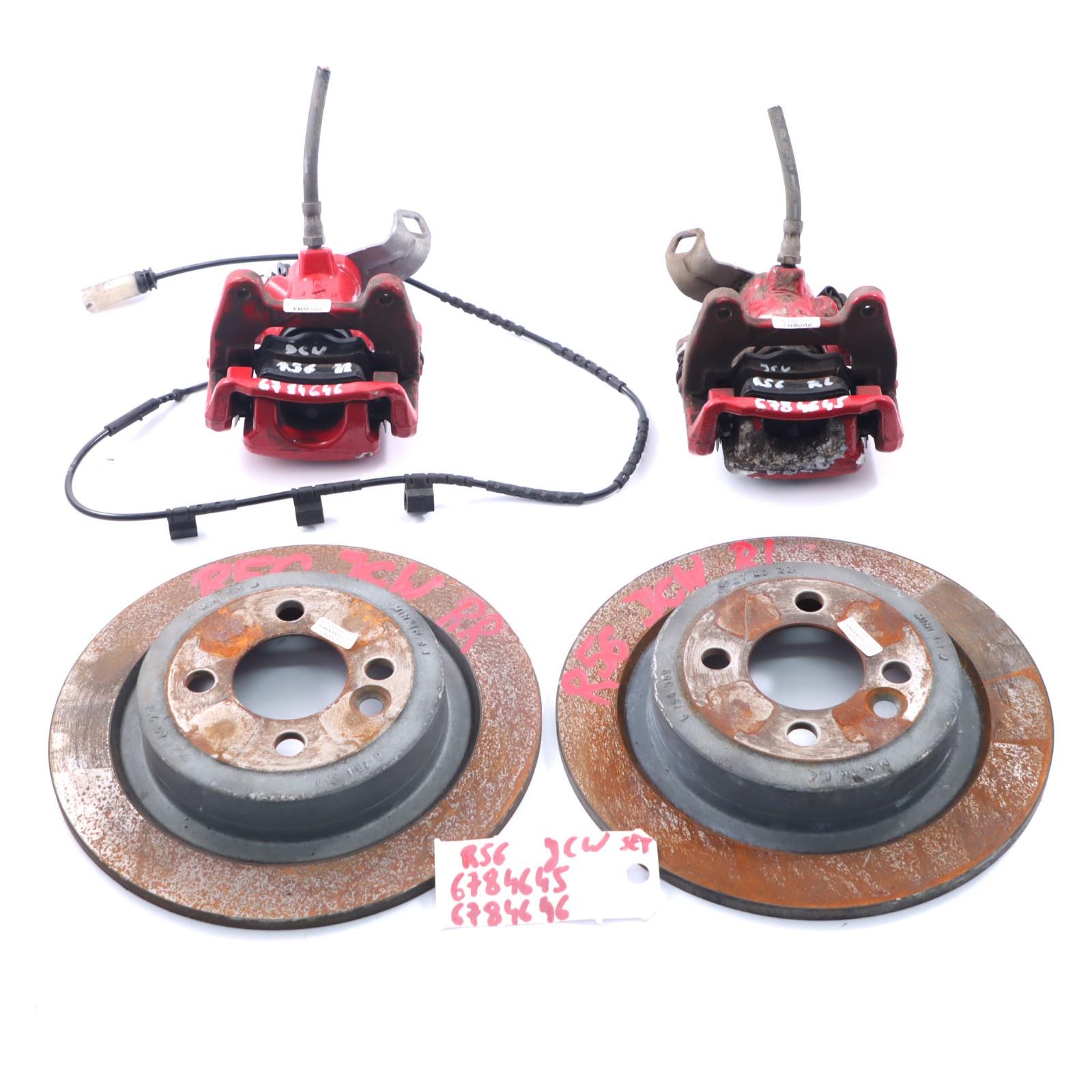 Mini R55 R56 R57 JCW John Cooper Works Rear Wheel TRW Brakes Caliper Set 280X10